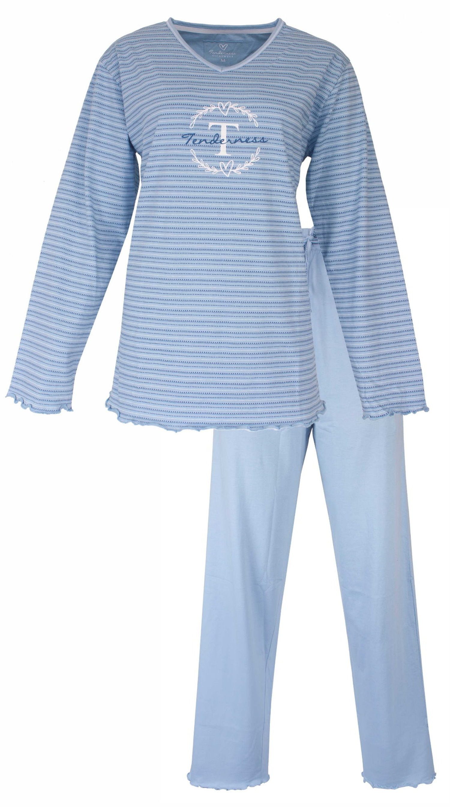 Tenderness Schlafanzug Damen Pyjama lang (2 günstig online kaufen