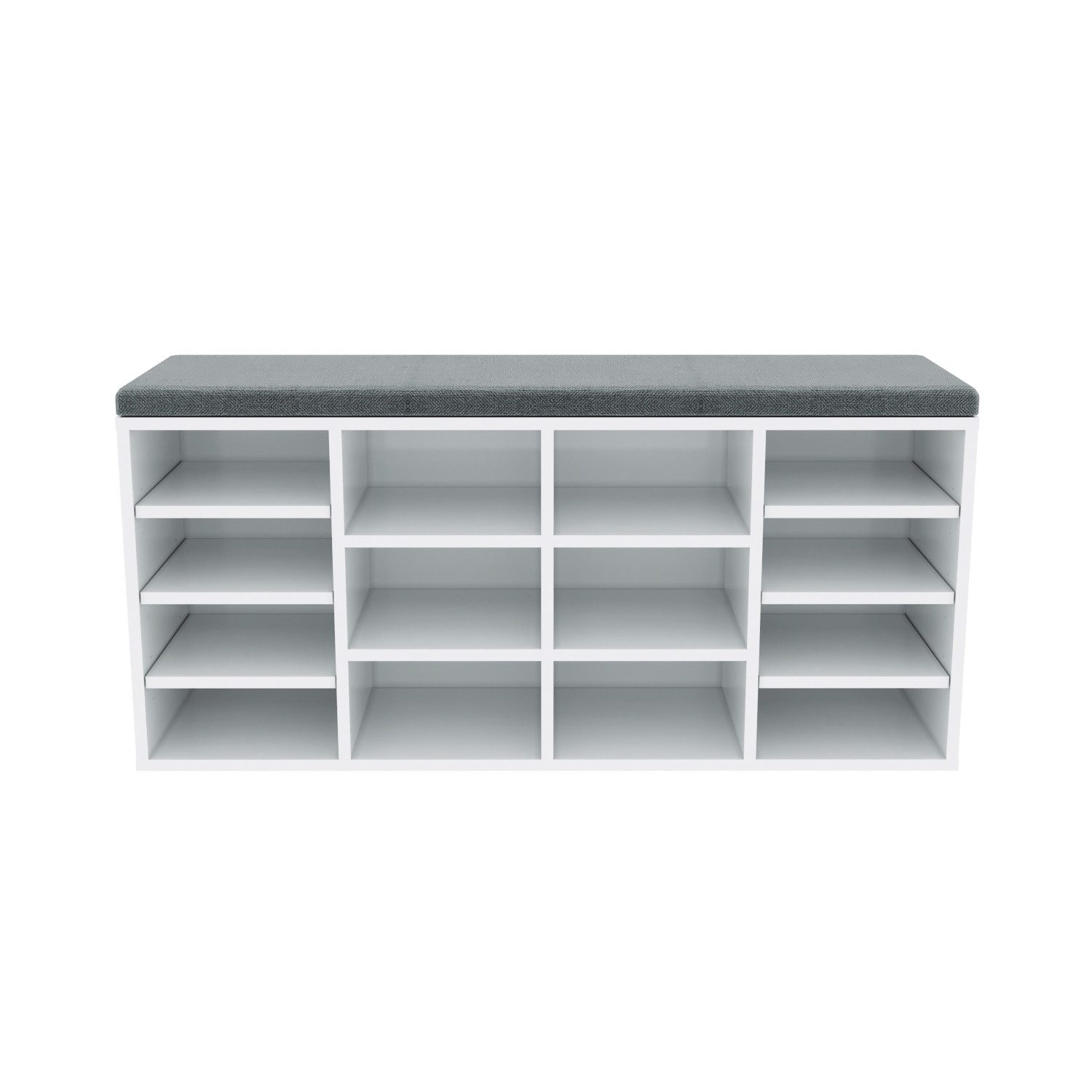 SONNI Schuhbank Schuhschrank mit sitzbank Weiß 103.5x30x 48cm, mit Sitzkiss günstig online kaufen