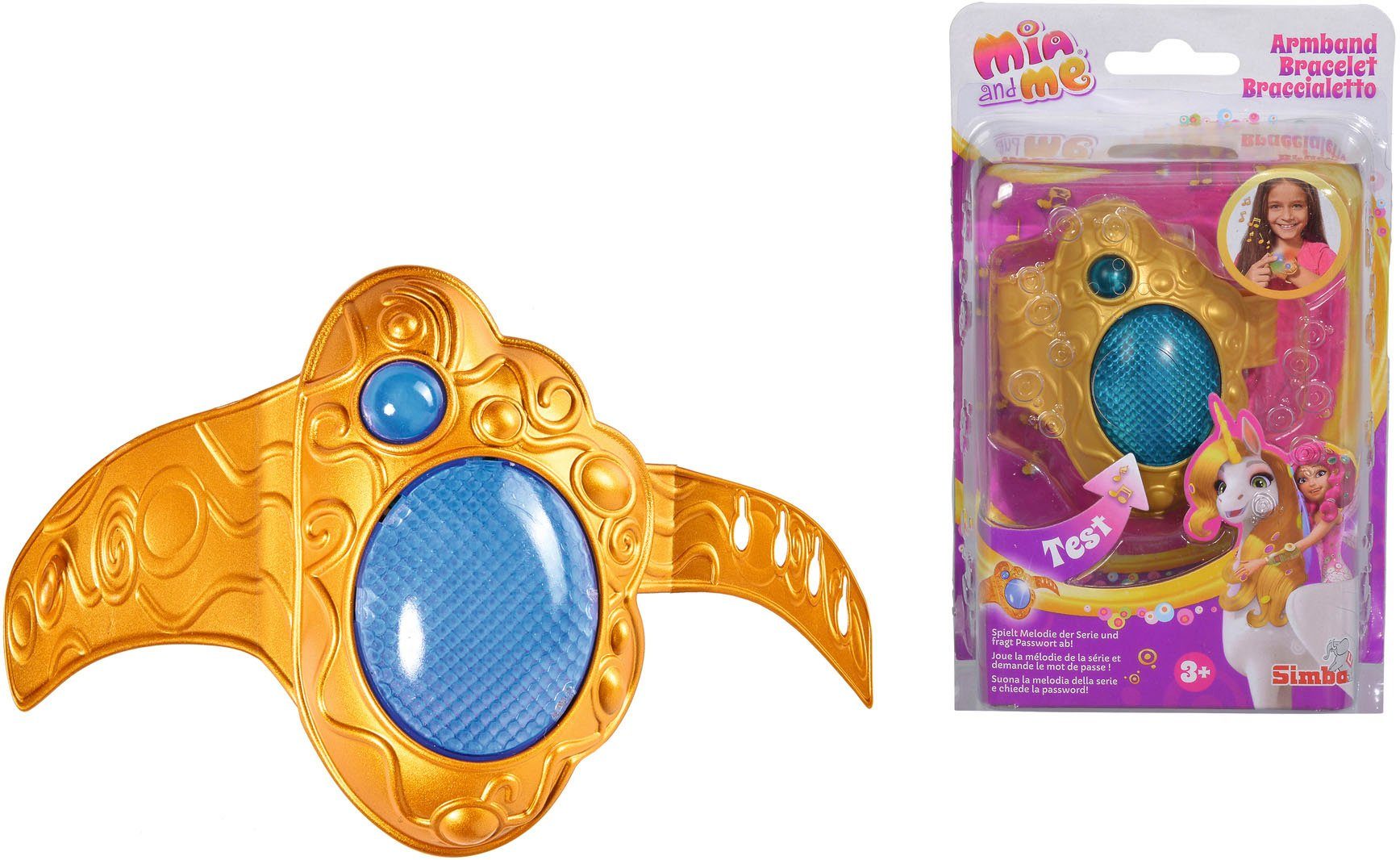 SIMBA Kreativset Mia and Me Armband, mit Licht und Sound