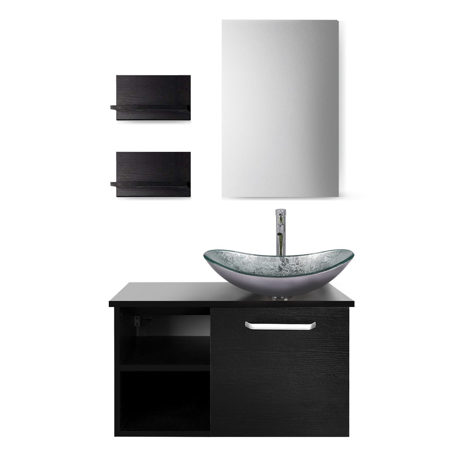Puluomis Badmöbel-Set mit Spiegel, Badezimmerschrank mit günstig online kaufen
