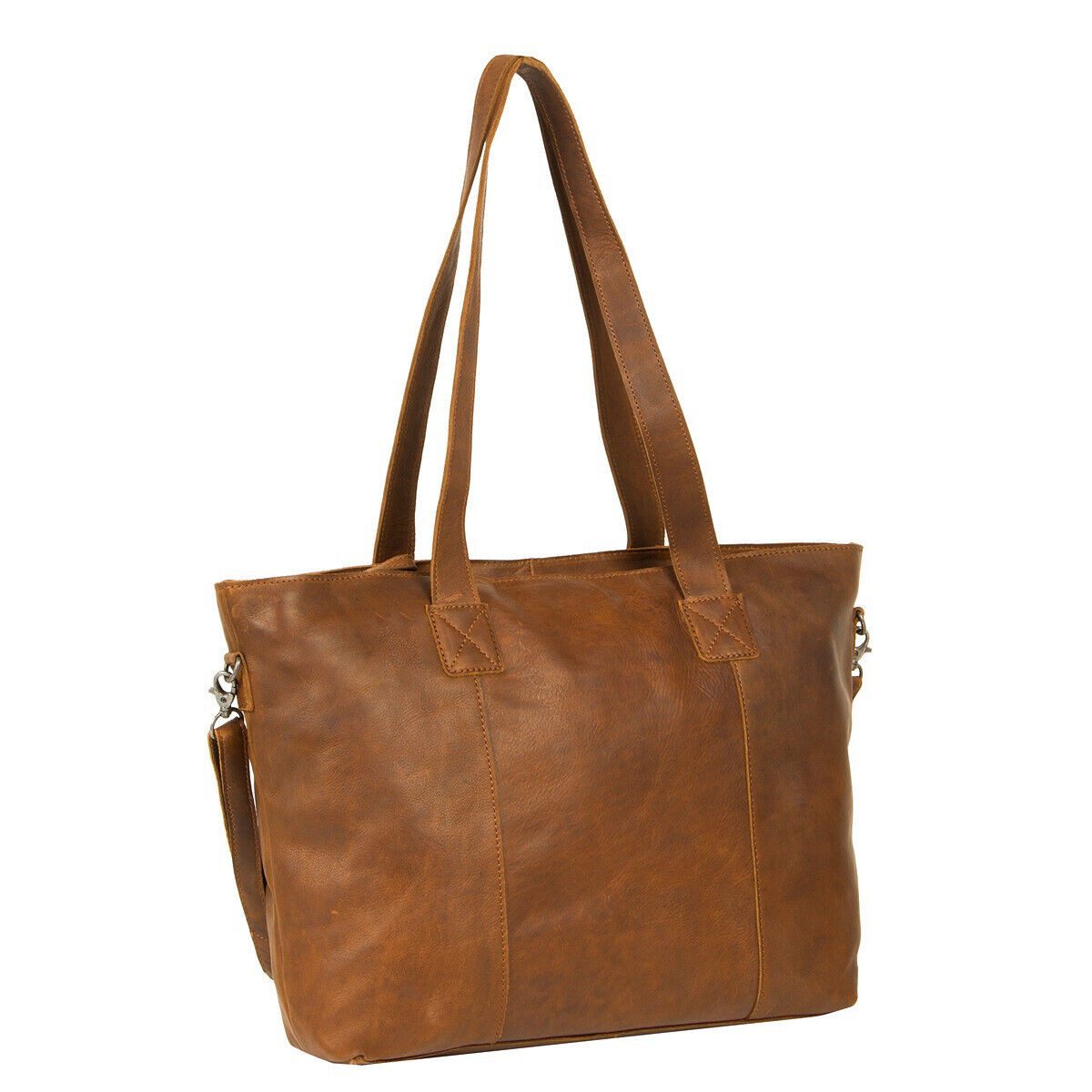 Justified Bags Shopper große echt Leder Damen Handtasche, Schultertasche, Unterarmtasche in vintage optik, abnehmbarer Schultergurt