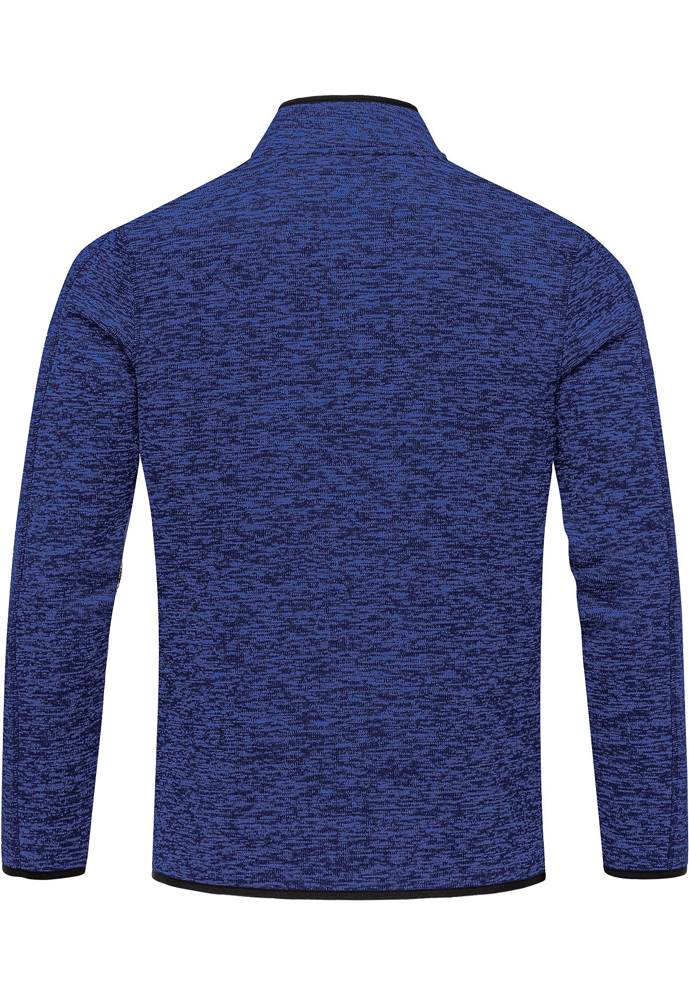 Amaci&Sons Sweatshirt AMES Fleecejacke Herren Troyer Strickfleece Zipper Sweatshirt Sweatjacke