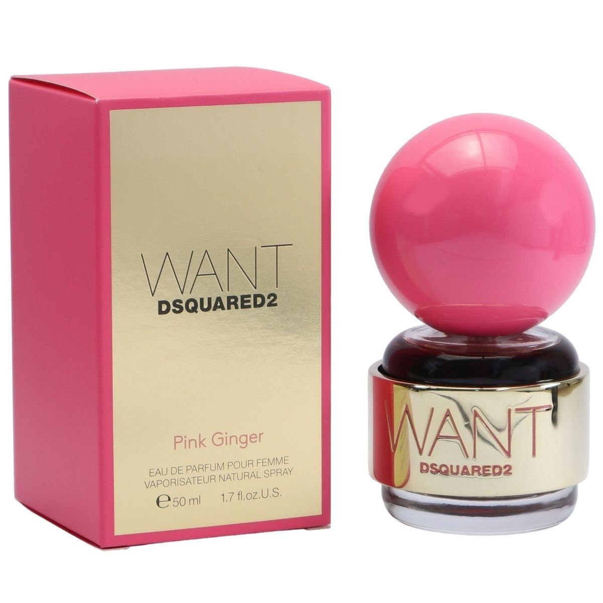 Dsquared2 Eau de Parfum Dsquared² Want Pink Ginger Eau de Parfum Spray 50 ml Dsquared2