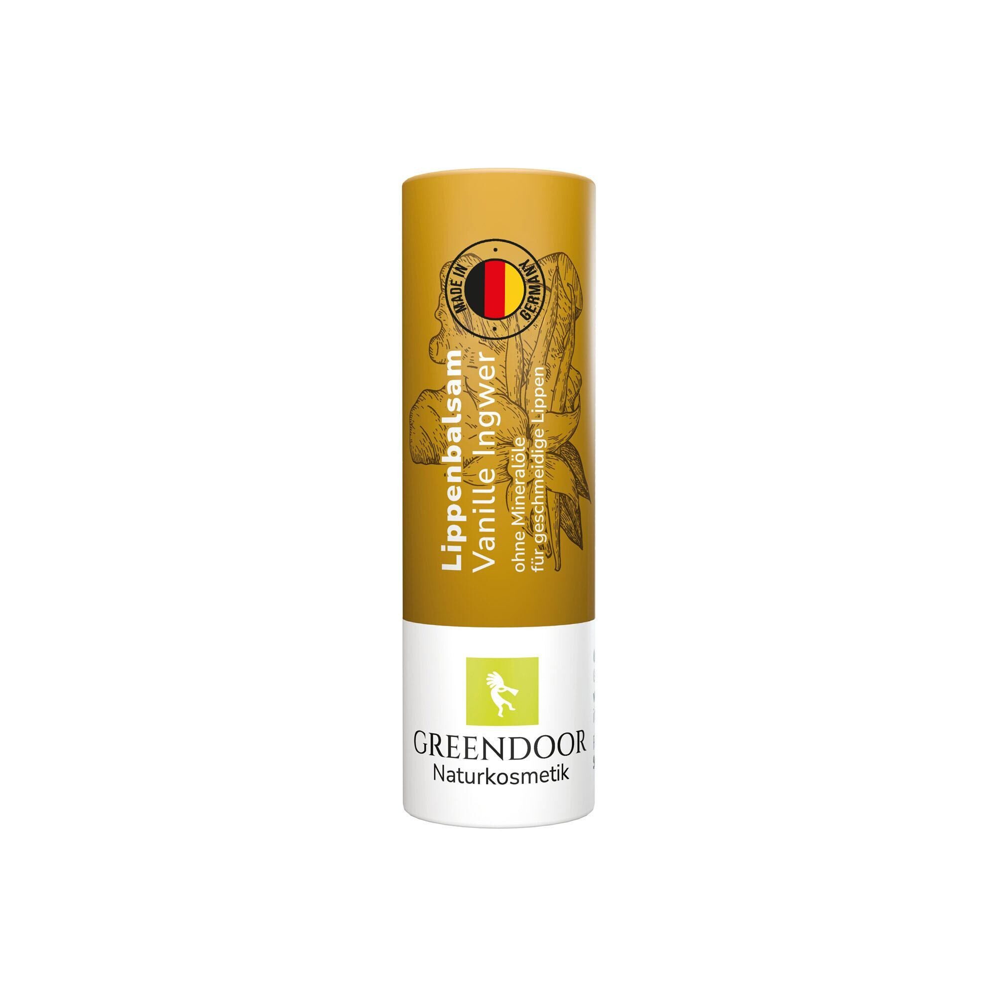 GREENDOOR Lippenbalsam Lippenbalsam Vanille Ingwer