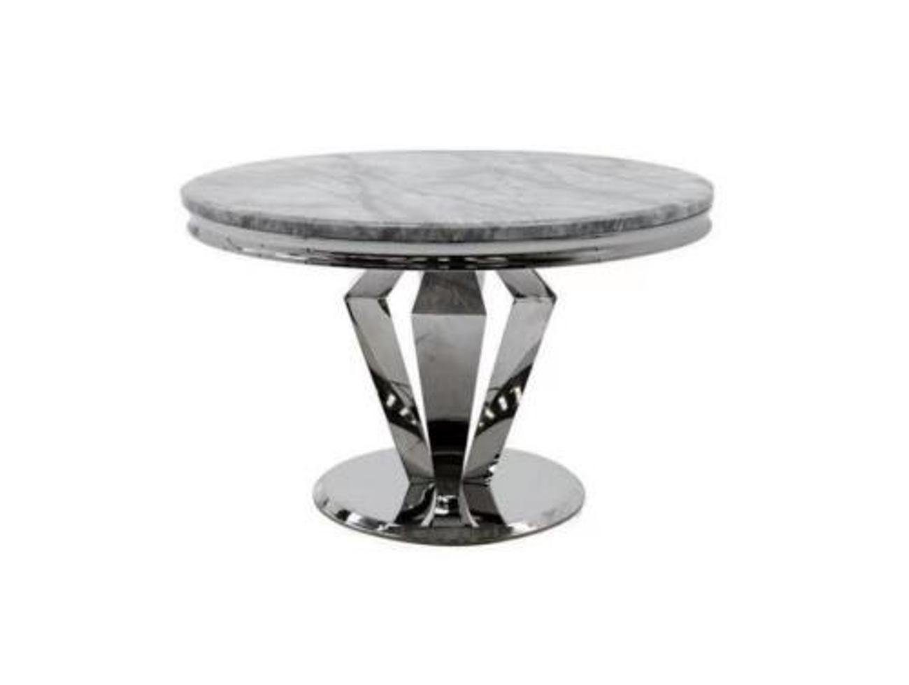 Tisch in Luxus Tische Esstisch Esszimmer Esstisch Europa Made nur Esstisch), Marmor Design (1-St., 1x Rund JVmoebel Runder