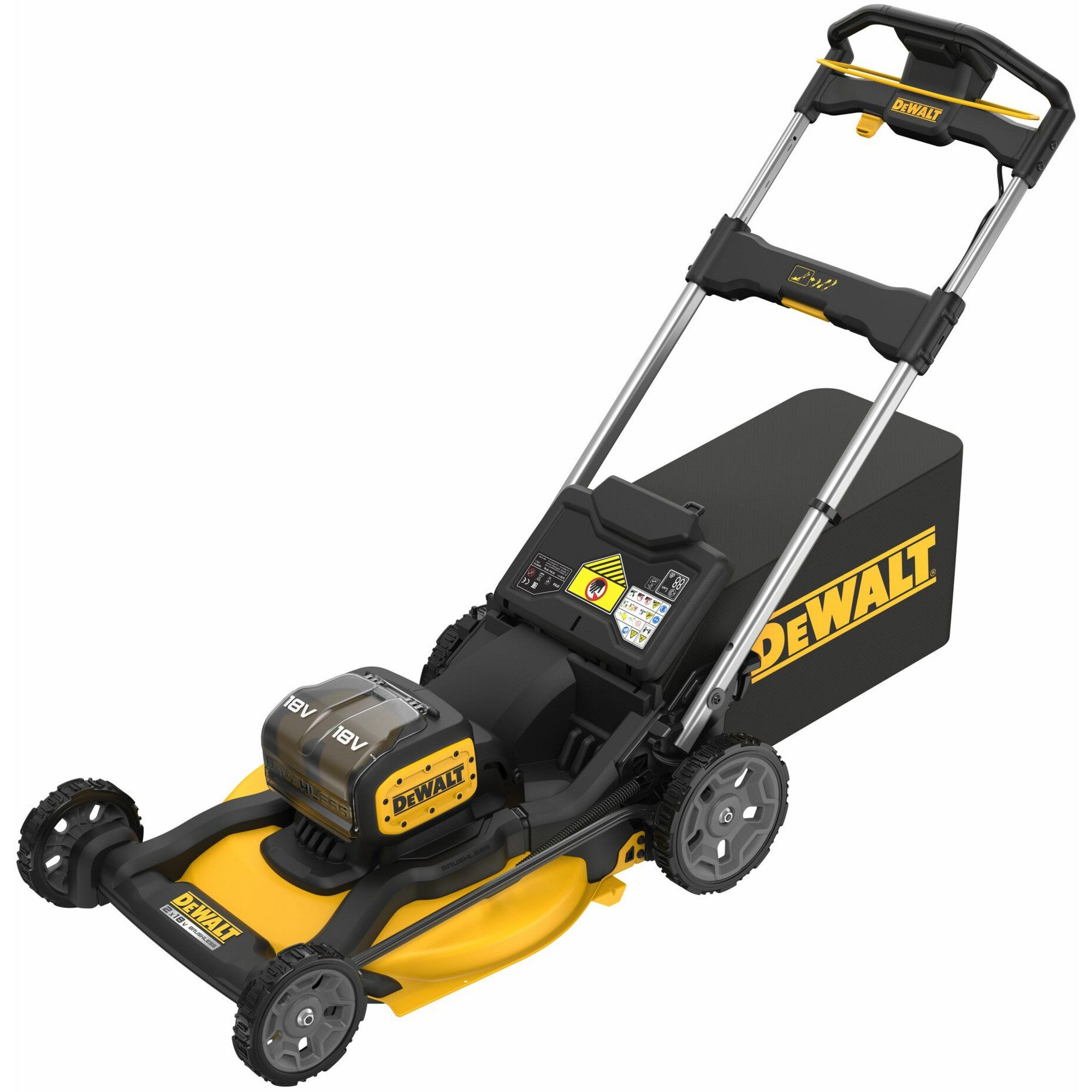 DeWalt Akkurasenmäher DEWALT Akku-Rasenmäher DCMWP134N, 36Volt (2x18V), 53 cm Schnittbreite, (ohne Akku und Ladegerät)