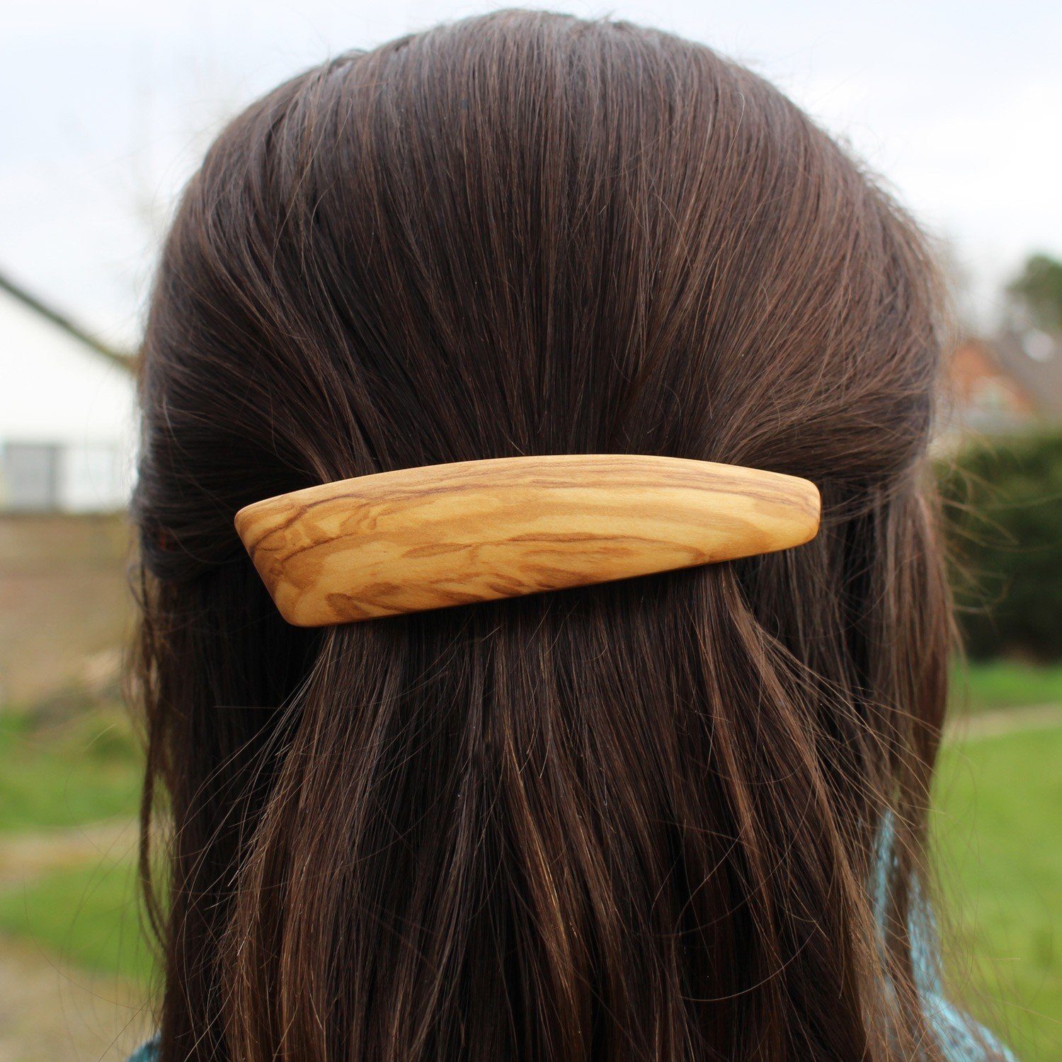 Linda Haarspange Haarschmuck Holz, mitienda Schleier aus