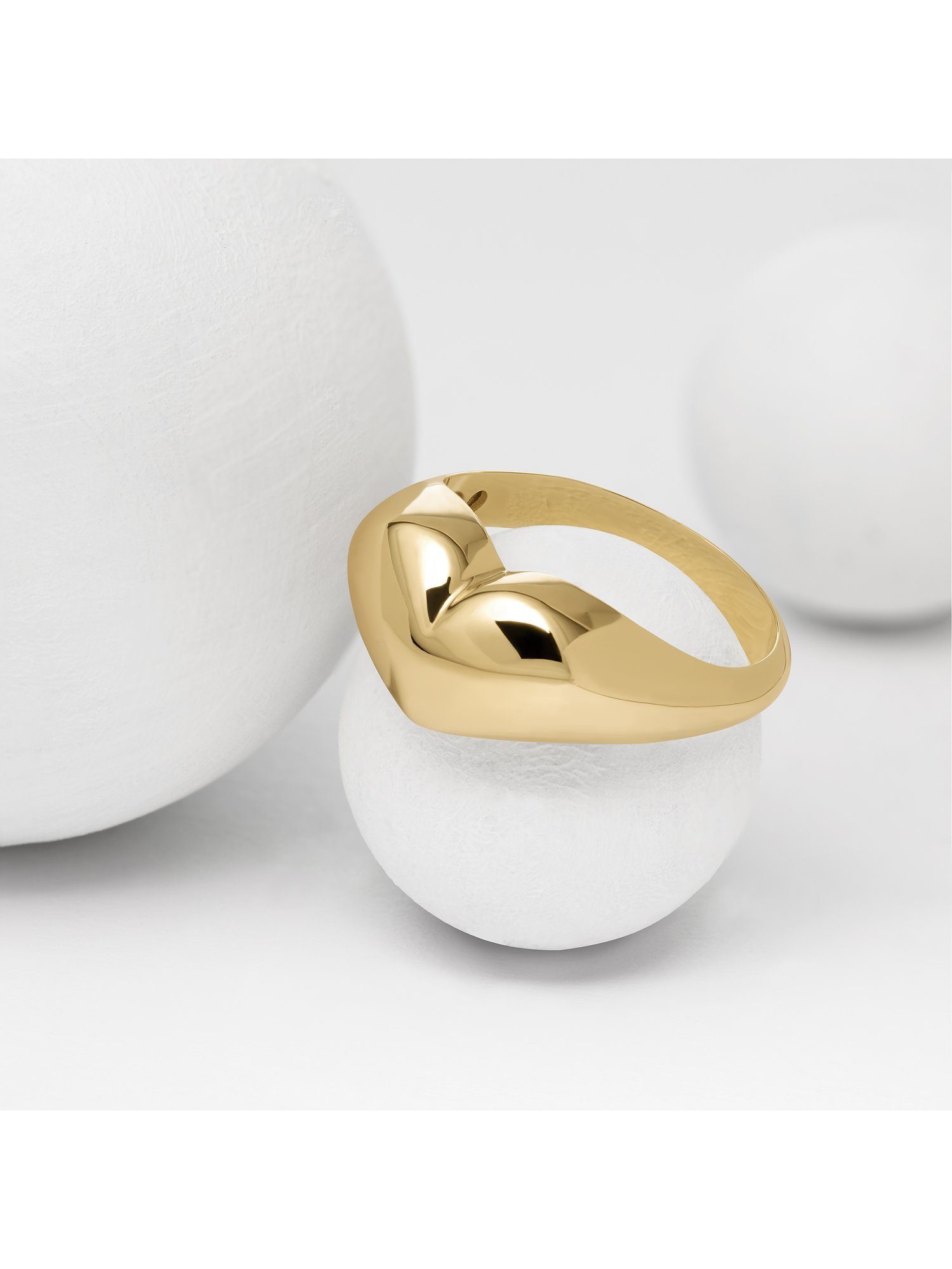 CHRIST Goldring CHRIST Damen-Damenring 375er Gelbgold Herz günstig online kaufen