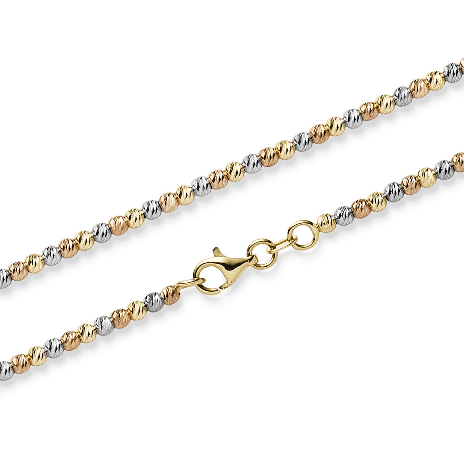 HOPLO Goldkette Goldkette Kugelkette Armkette 2,2 mm 19 cm 585 - 14 Karat G günstig online kaufen