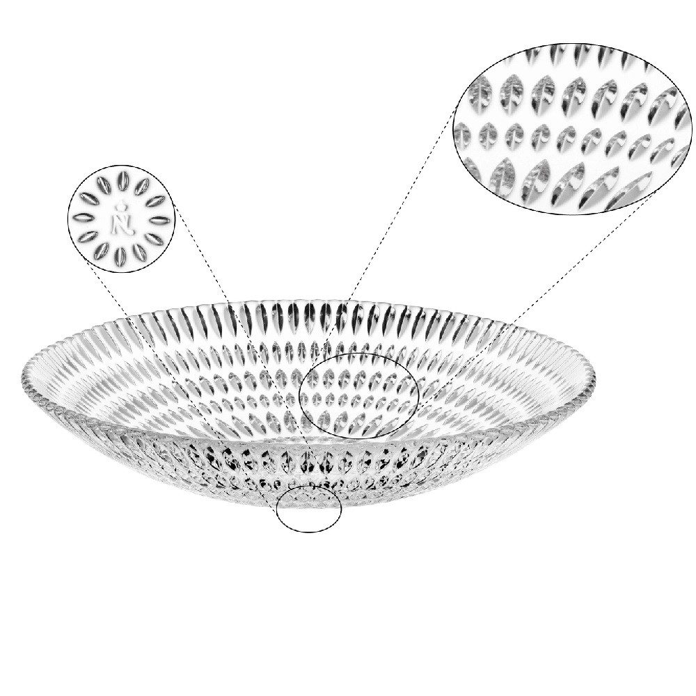 Nachtmann Schüssel Nachtmann Ethno Schale rund 25 cm, Kristallglas, (Packung)