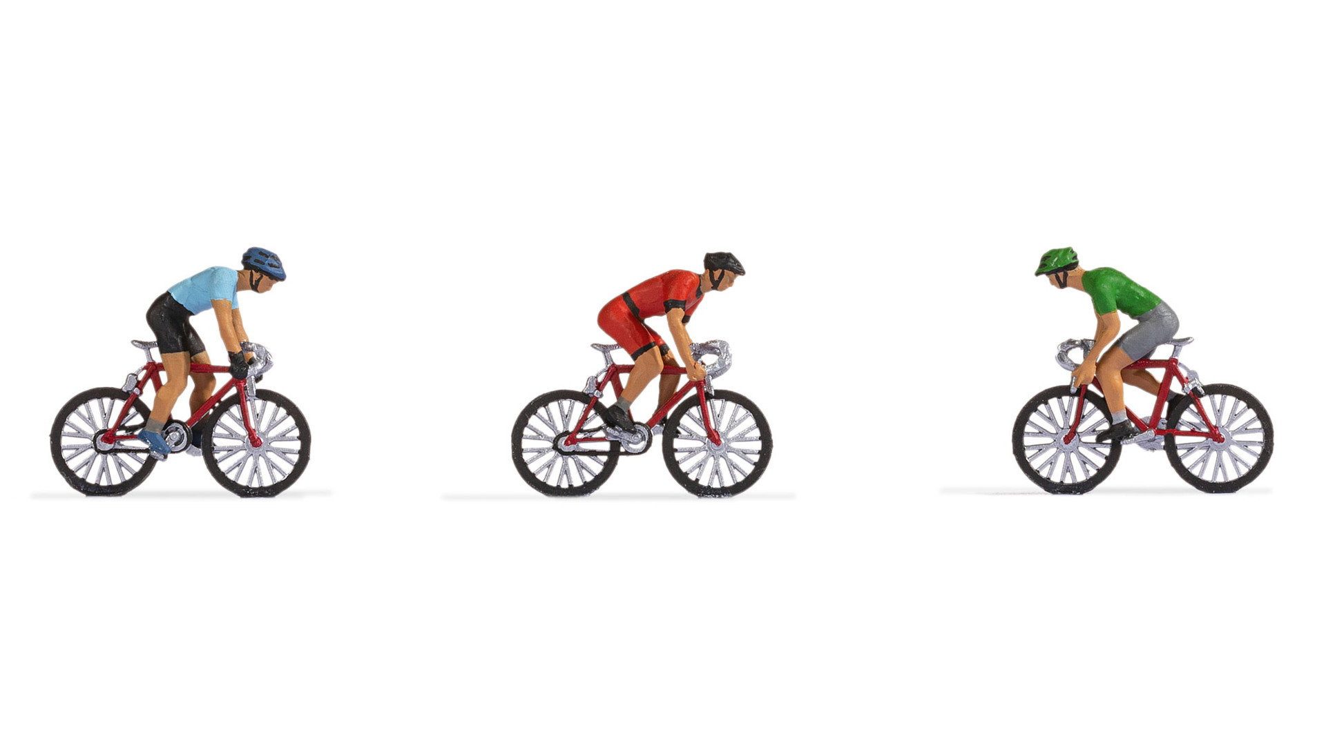 NOCH Dekofigur Rennradfahrer, handkolorierte Figuren, ideales Zub