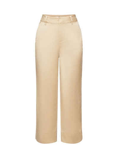 Esprit Chinohose High-Rise-Chino mit geradem Bein