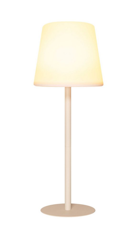 Coen Bakker Deco BV LED Außen-Tischleuchte Akku Tischlampe Multicolor mit 8 Einst. IP44, verschiedene Lichteffekte, LED fest verbaut, Kaltweiß, Warmweiß