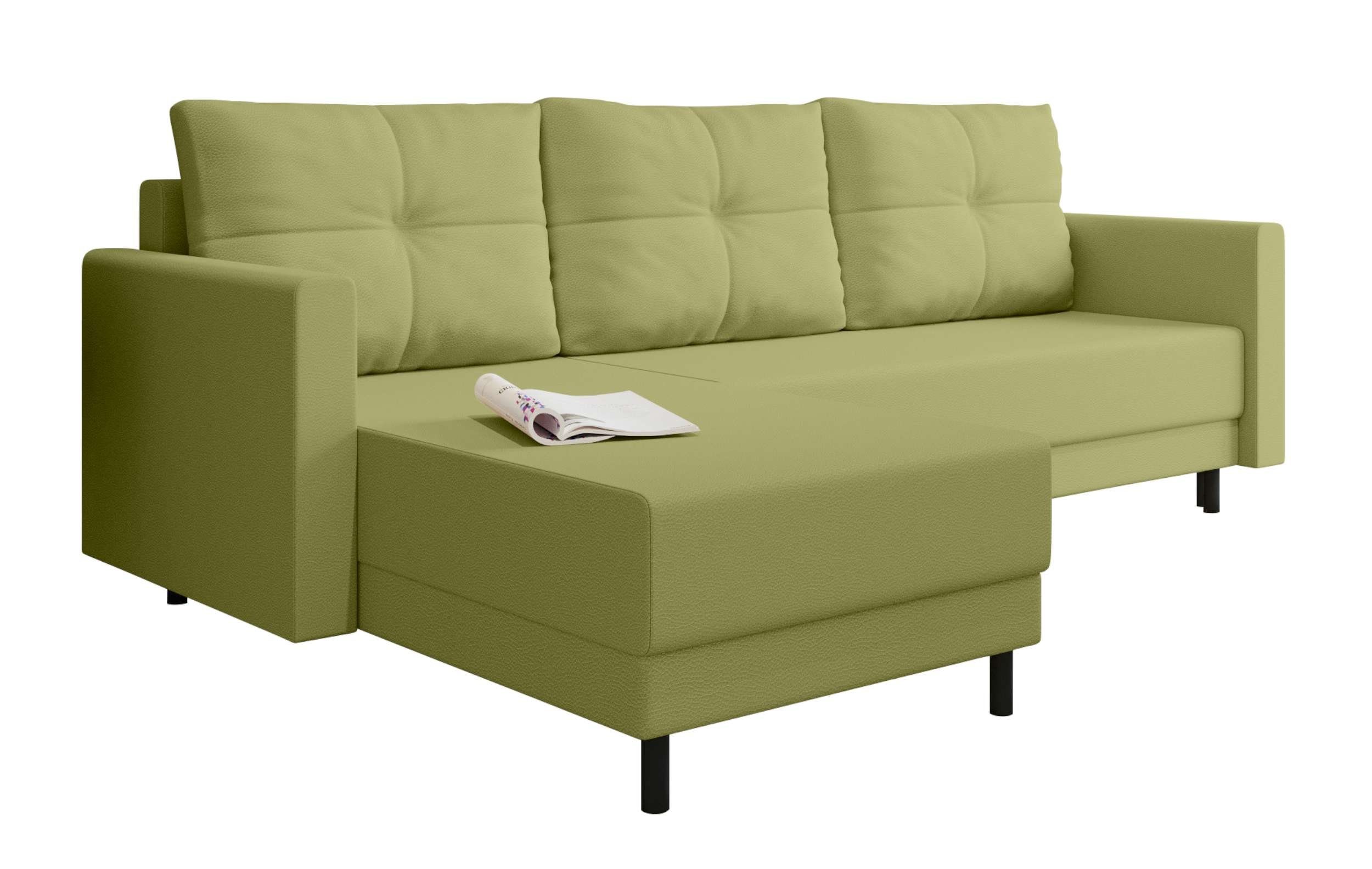 Sitzkomfort, Bettfunktion, Ecksofa Paloma, mit L-Form, Design Eckcouch, Modern Bettkasten, Sofa, Stylefy mit