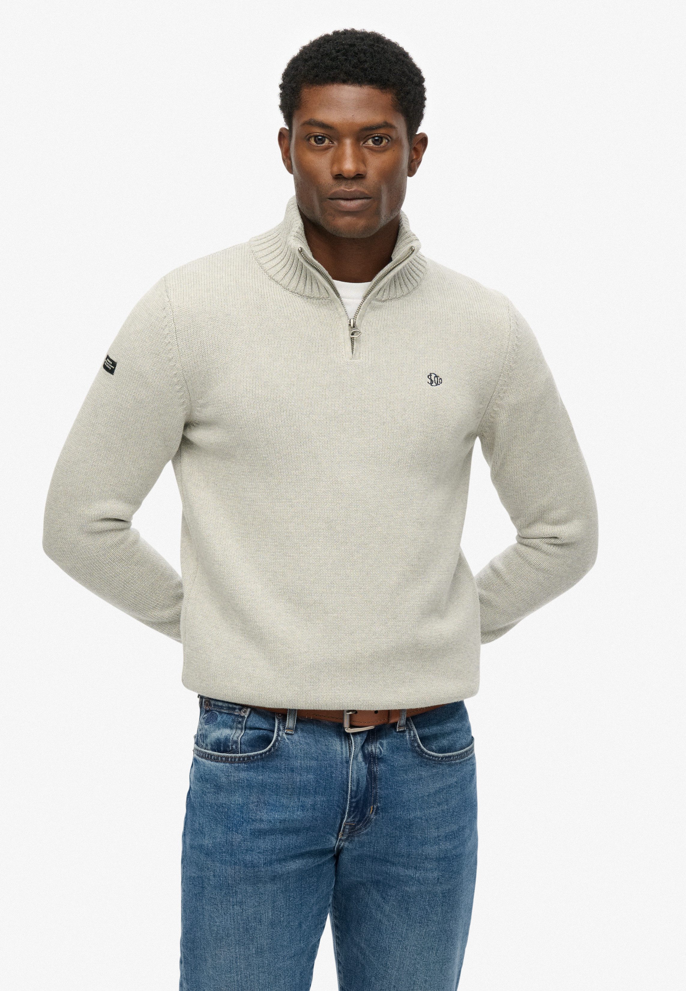 Superdry Strickpullover COTTON KNIT HENLEY günstig online kaufen