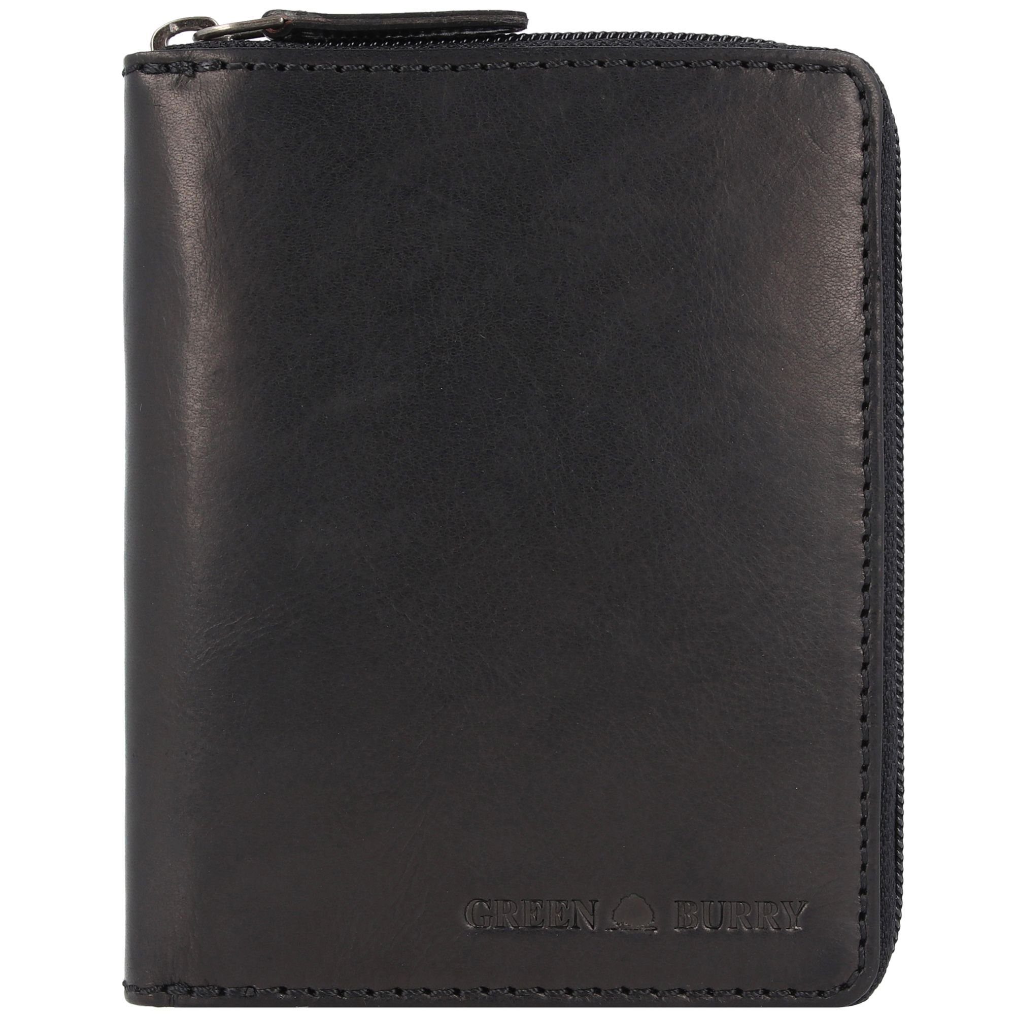 Greenburry Geldbörse Pure Black, Leder günstig online kaufen