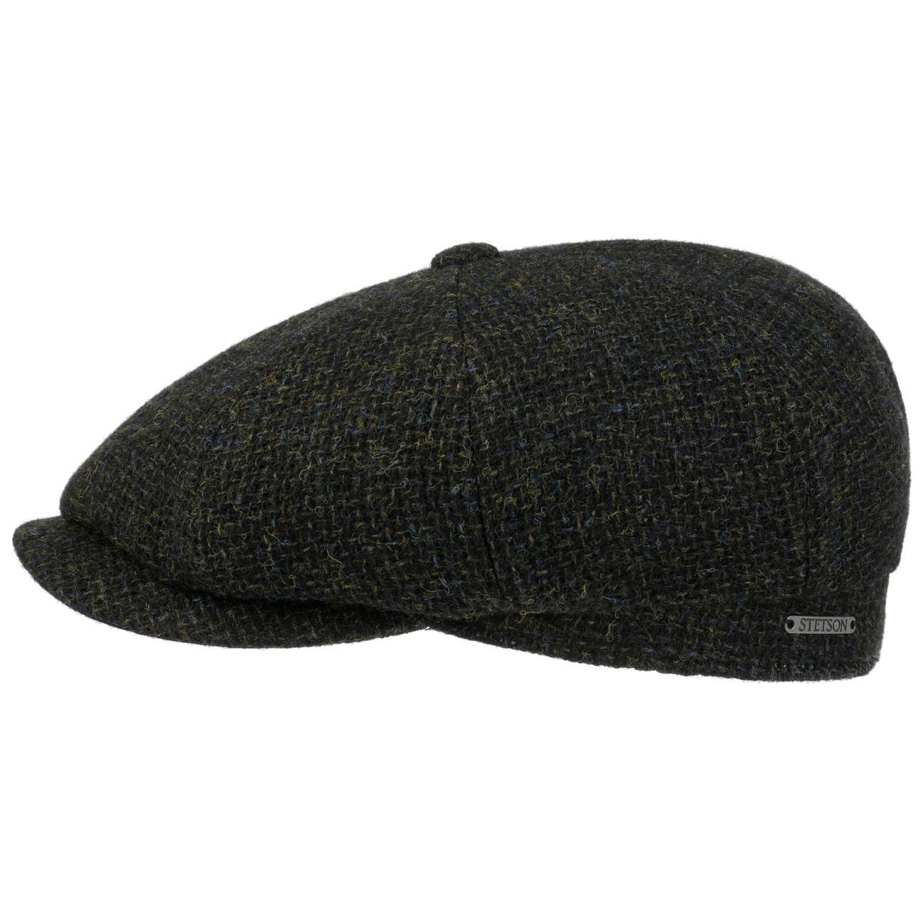 Stetson Flat Cap (1-St) Schirmmütze mit Schirm oliv