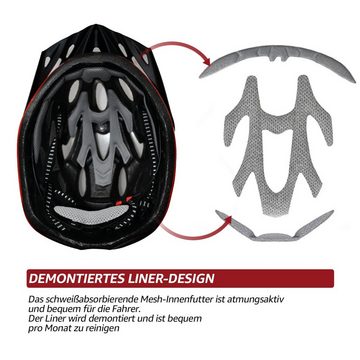 7Magic Fahrradhelm »Skateboard Helm Mountain Bike E-Bike Helm«, für Damen und Herren Belüftet, Verstellbar, Leicht, Fahrradsicherheit