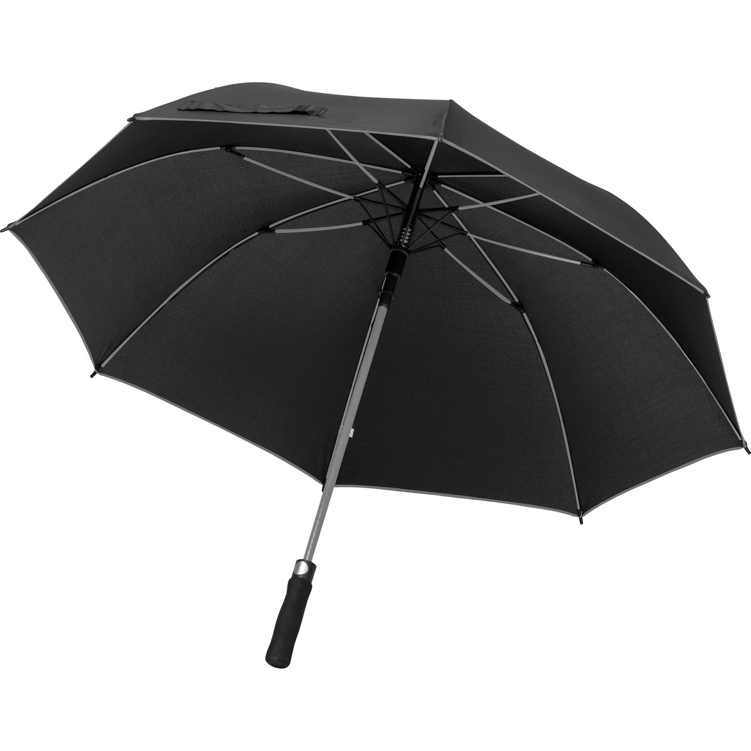 Macma Stockregenschirm Automatik-Regenschirm / Farbe: schwarz-grau günstig online kaufen