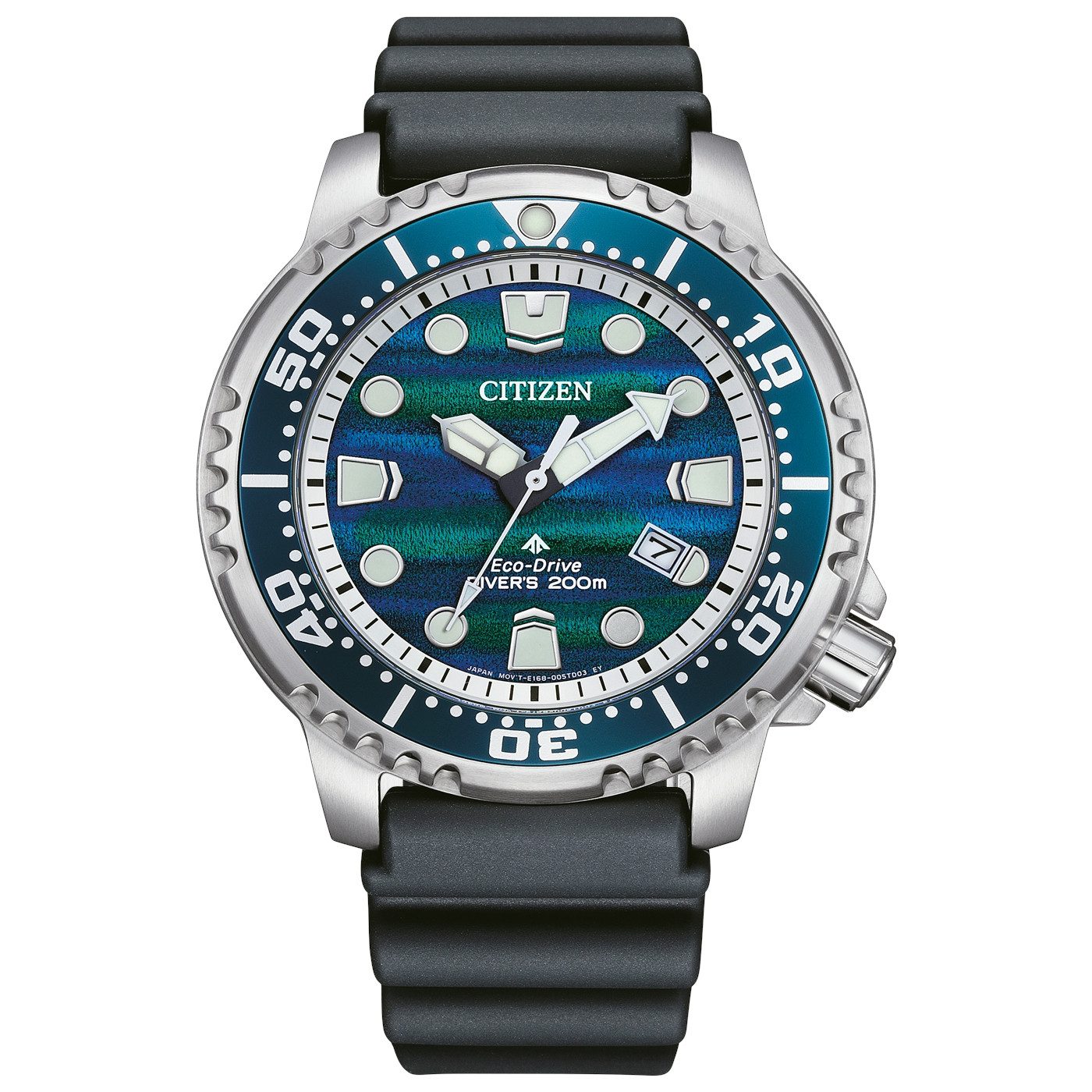 Citizen Taucheruhr BN0167-09W, Armbanduhr, Solar, Herrenuhr, analog, Tag, Blue Ocean