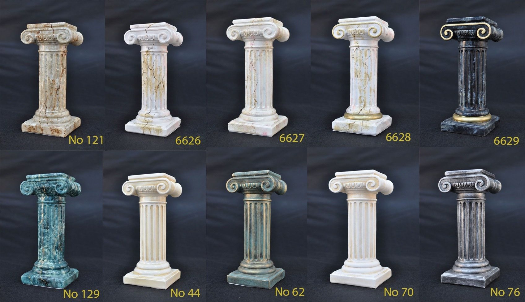 Xlmoebel Dekosäule Römischer Stil Säule für Hotellobby und Restaurant im antiken Design, (Säule mit einem Rohr Material : Kunststoff 275 cm Höhe XXXL), Hergestellt in Europa