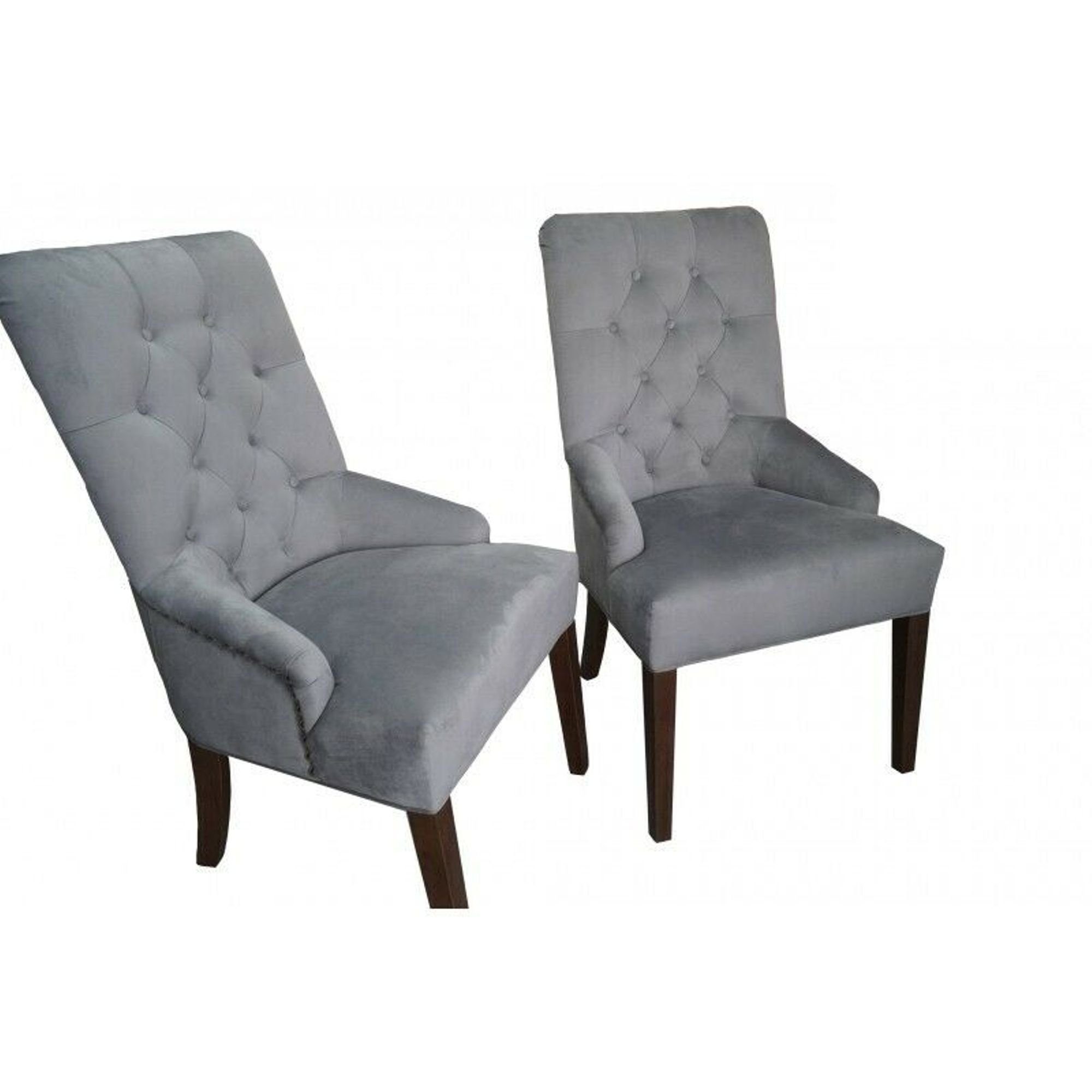 Hocker Chesterfield Stuhl, Textil Tresen JVmoebel Stuhl Barhocker Design Sessel Chair Bar Grau Bar