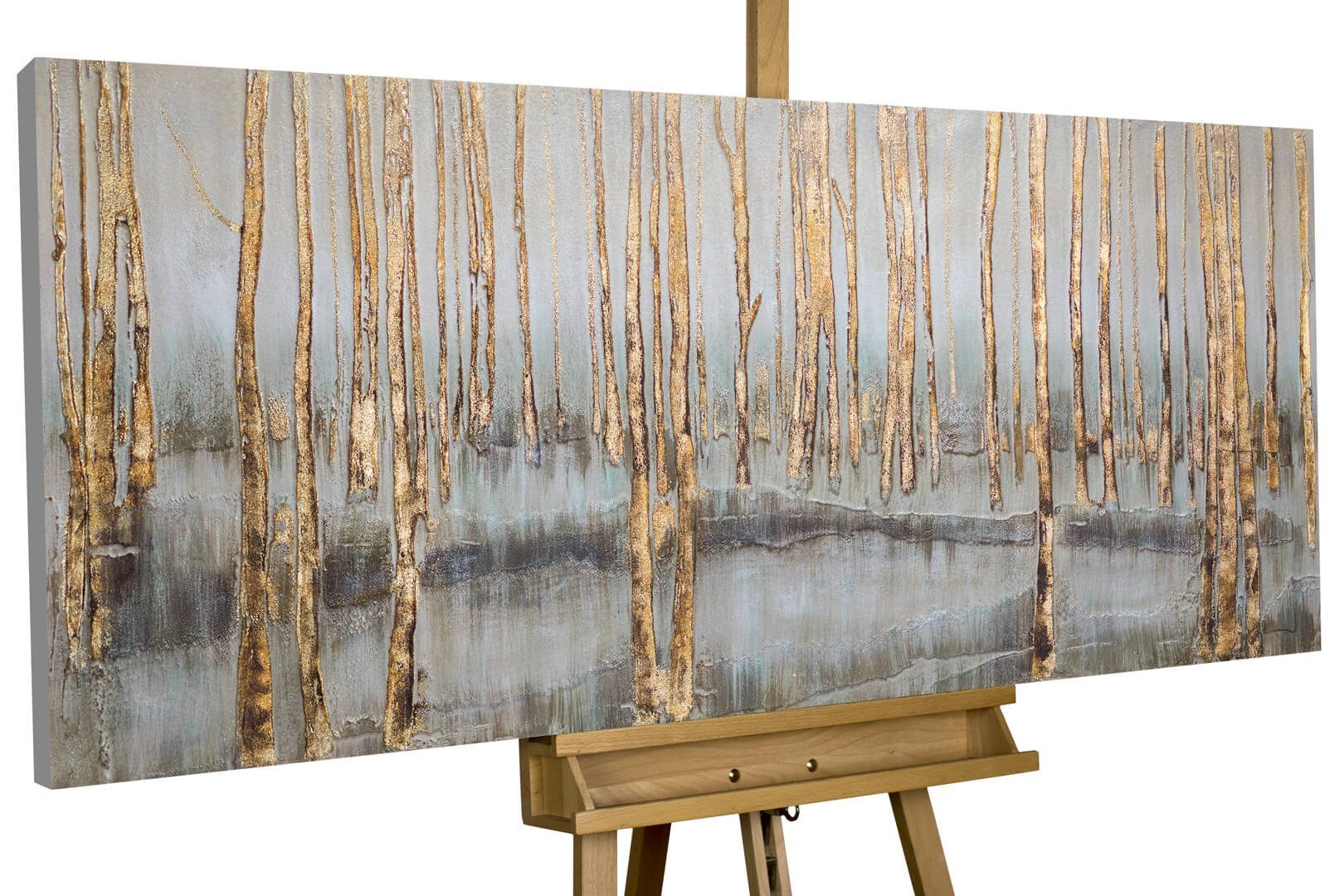 KunstLoft Handbemaltes Wandbild ‚Fliegengewicht‘ – 70x100 Cm, Leinwand Auf Keilrahmen, Motiv Elefant Bunt