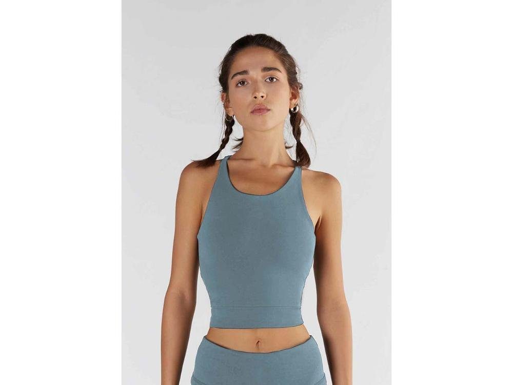 TRUE NORTH Tanktop TRUE NORTH Bio-Damen-Crop-Top mit Rundhalsausschni