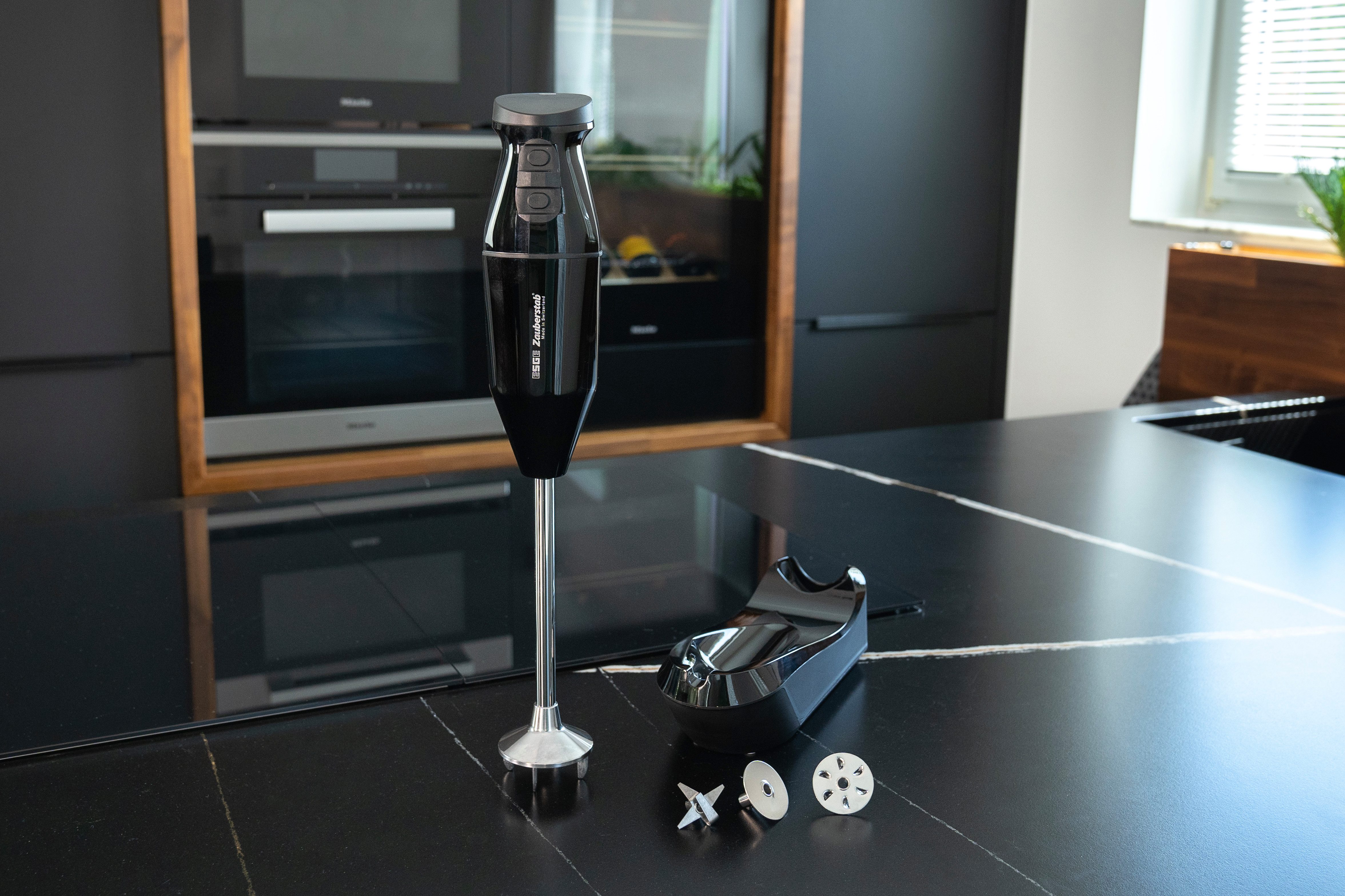 ESGE-Zauberstab Stabmixer ESGE-Zauberstab® cordless PRO Schwarz 95308 2 Akku, Stufe 1: 8.000 U/min, Stufe 2: 14.000 U/min Booster: 15.500 U/min