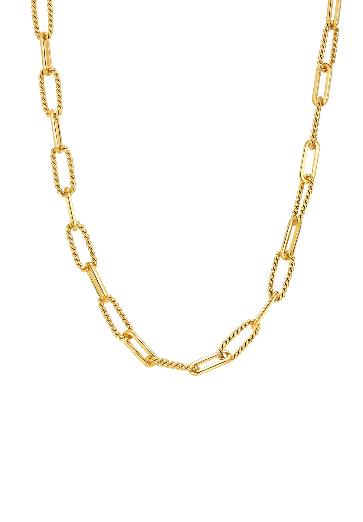 Hey Happiness Gliederkette Twist Chic, Ovale Glieder Kette, Gedrehte Damen günstig online kaufen
