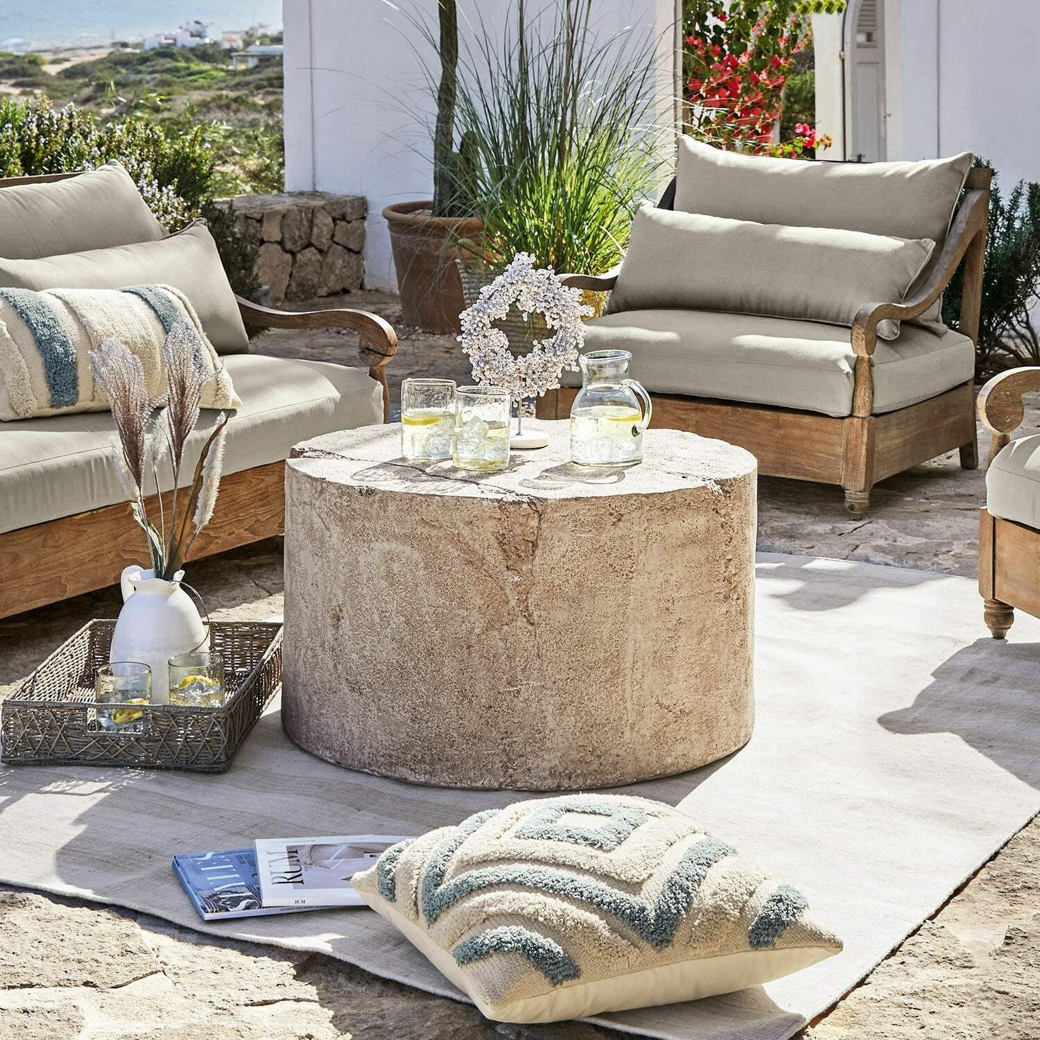 Mirabeau Gartentisch Couchtisch Paxton beige