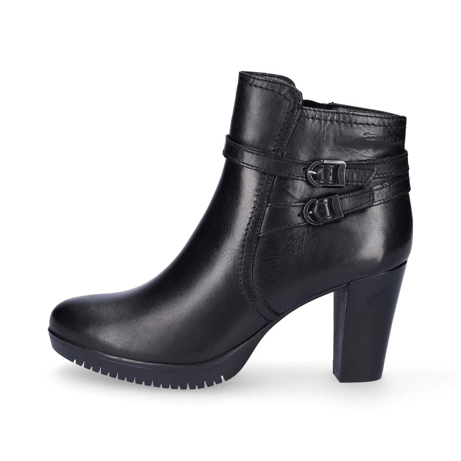 Tamaris Tamaris Damen Leder Stiefelette schwarz günstig online kaufen