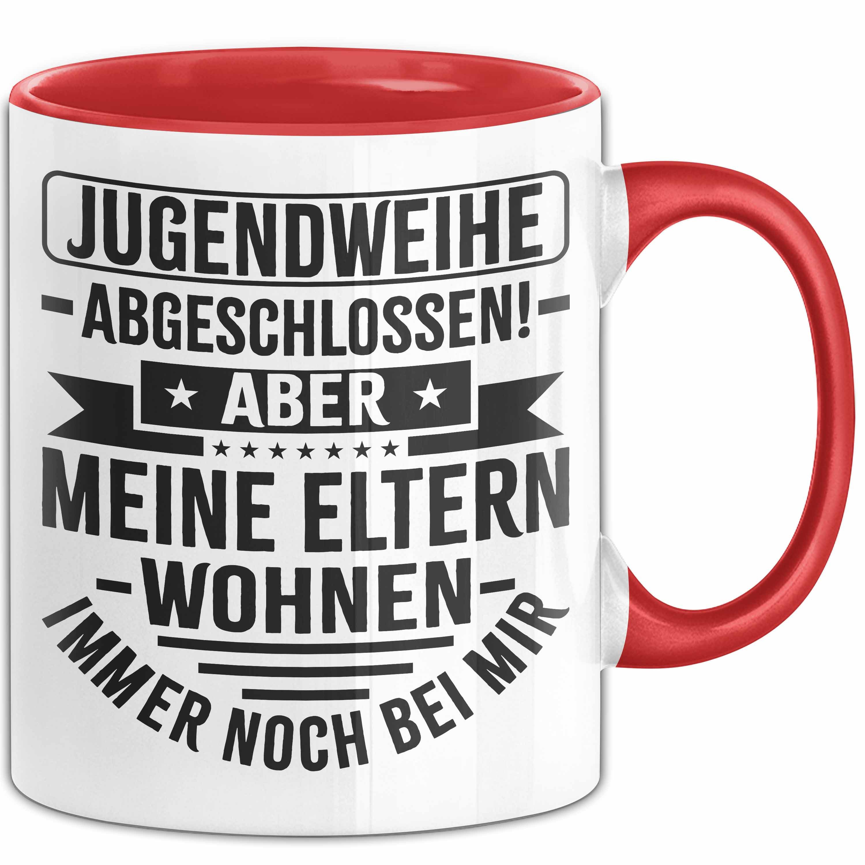 Tasse Jugendweihe Abgeschlossen Tasse Geschenk Aber Meine Eltern Wohnen Imme
