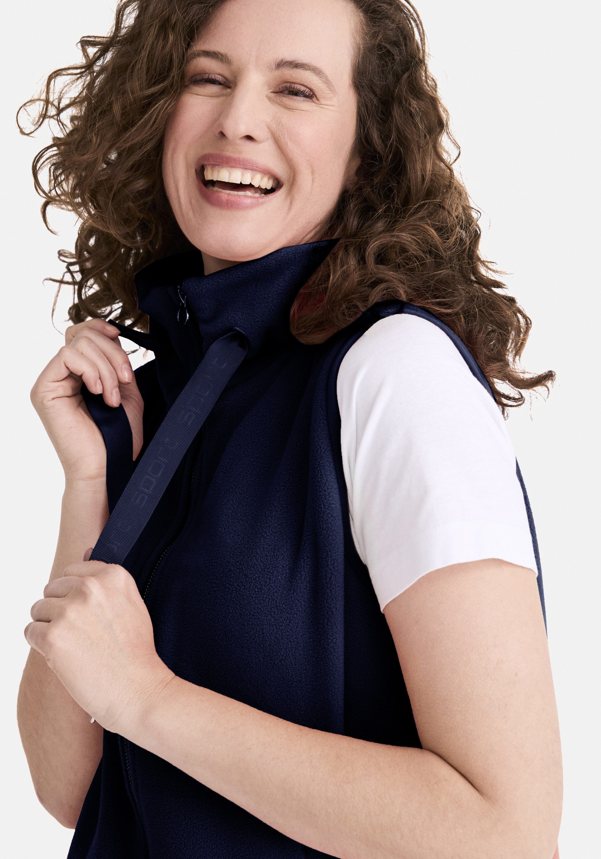 STOOKER WOMEN Fleeceweste WILMA Fleeceweste mit Stehkragen Fleeceweste Stehkragen lässig sportlich für Damen