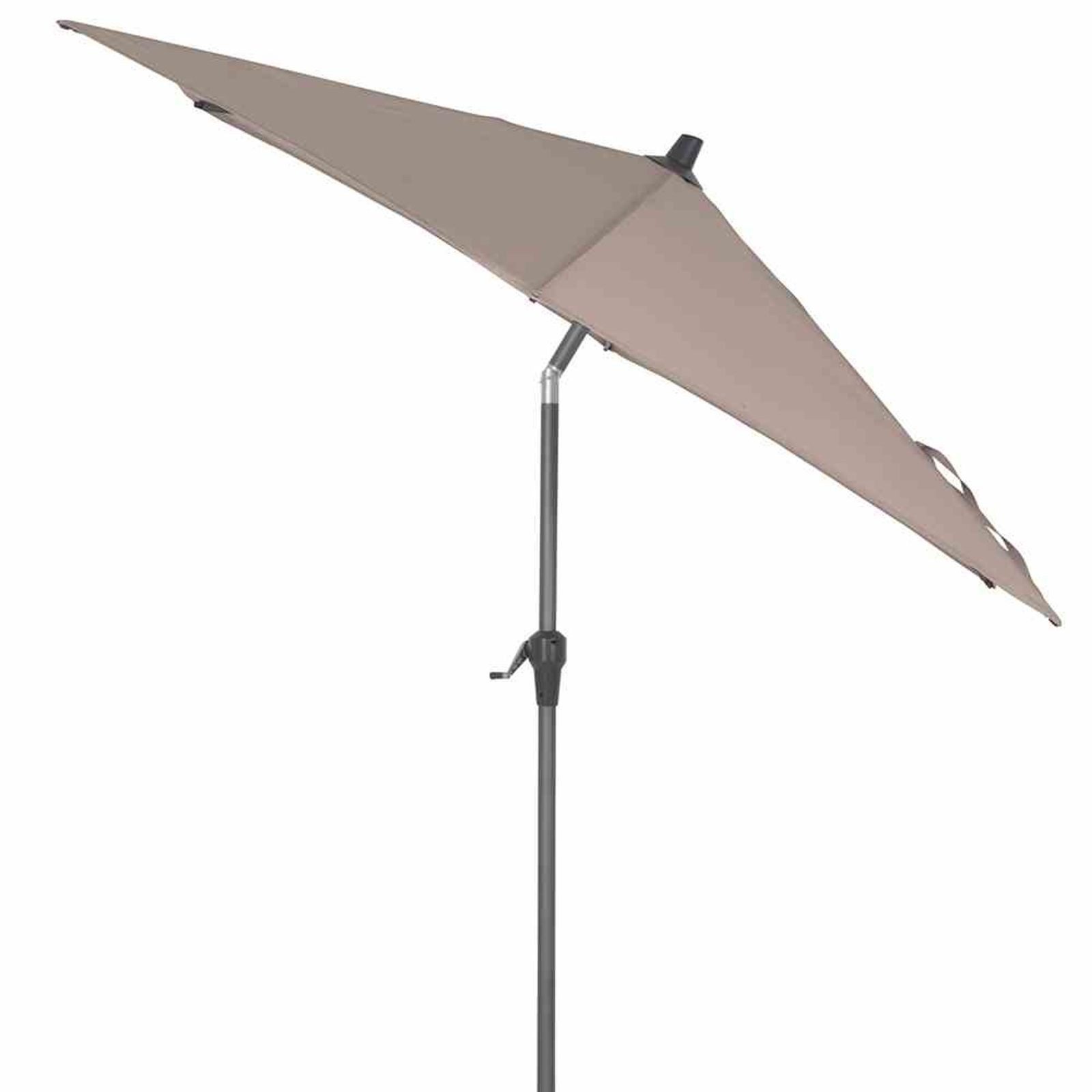 Siena Garden Sonnenschirm Avio Mittelstockschirm anthrazit/taupe Ø 250cm Gestell Alu anthrazit