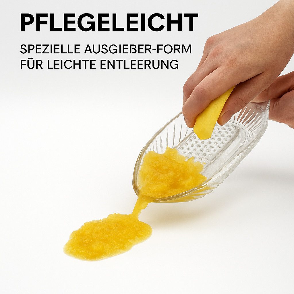 Thiru Multireibe Apfelreibe aus Glas 140 ml - Ideal für Babynahrung & Obst, Glas