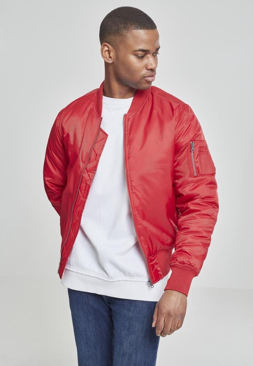 URBAN Bomber Herren Basic firered Jacket Sommerjacke CLASSICS (1-St)