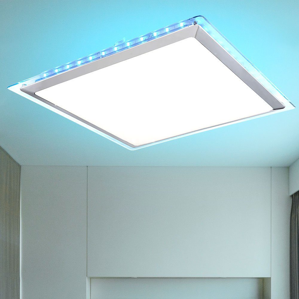 etc-shop LED Deckenleuchte, LED-Leuchtmittel fest Kaltweiß, verbaut, Panel Lampe Wohn Warmweiß, RGB Sterneneffekt Neutralweiß, Tageslichtweiß, Tageslicht LED Zimmer Decken Farbwechsel