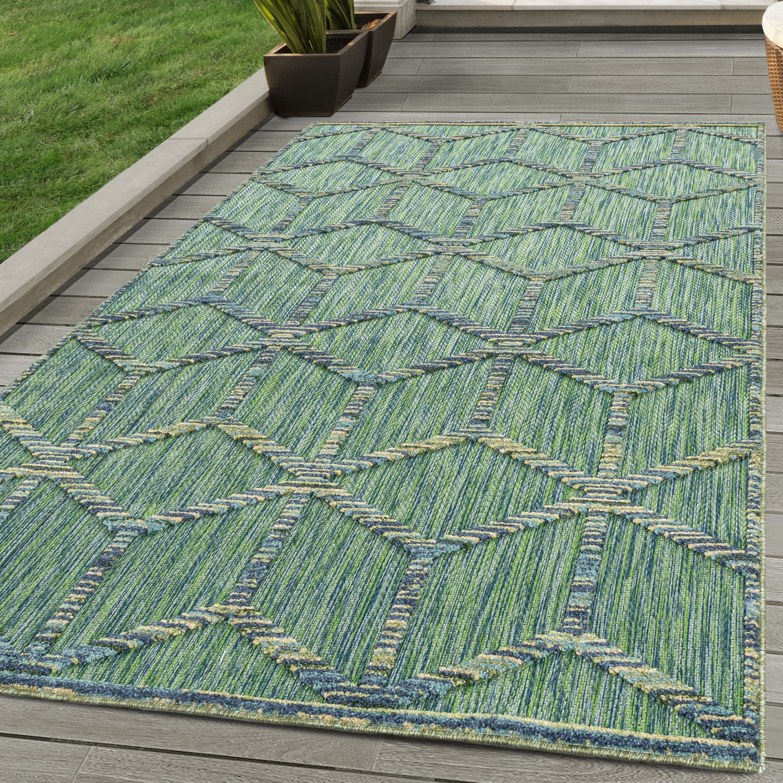 SIMPEX24 Outdoorteppich Skandinavisches Design, Läufer, Höhe: günstig online kaufen