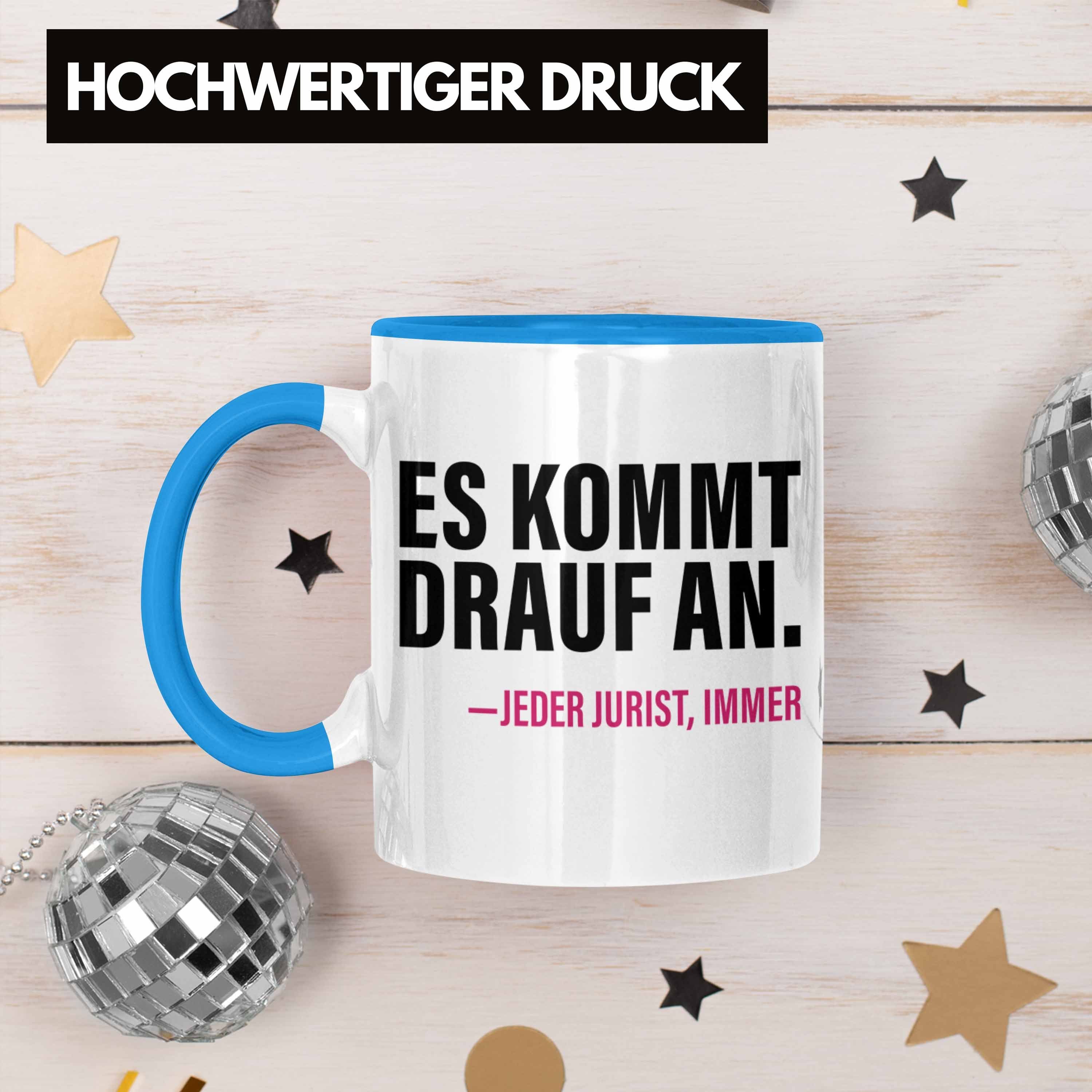 für jurist - jeder Lustig immer Trendation Jurist Geschenkideen Jura - Juristin Tasse kommt Es Blau Spruch Geschenk für Tasse mit Staatsexamen. Trendation an drauf Examen