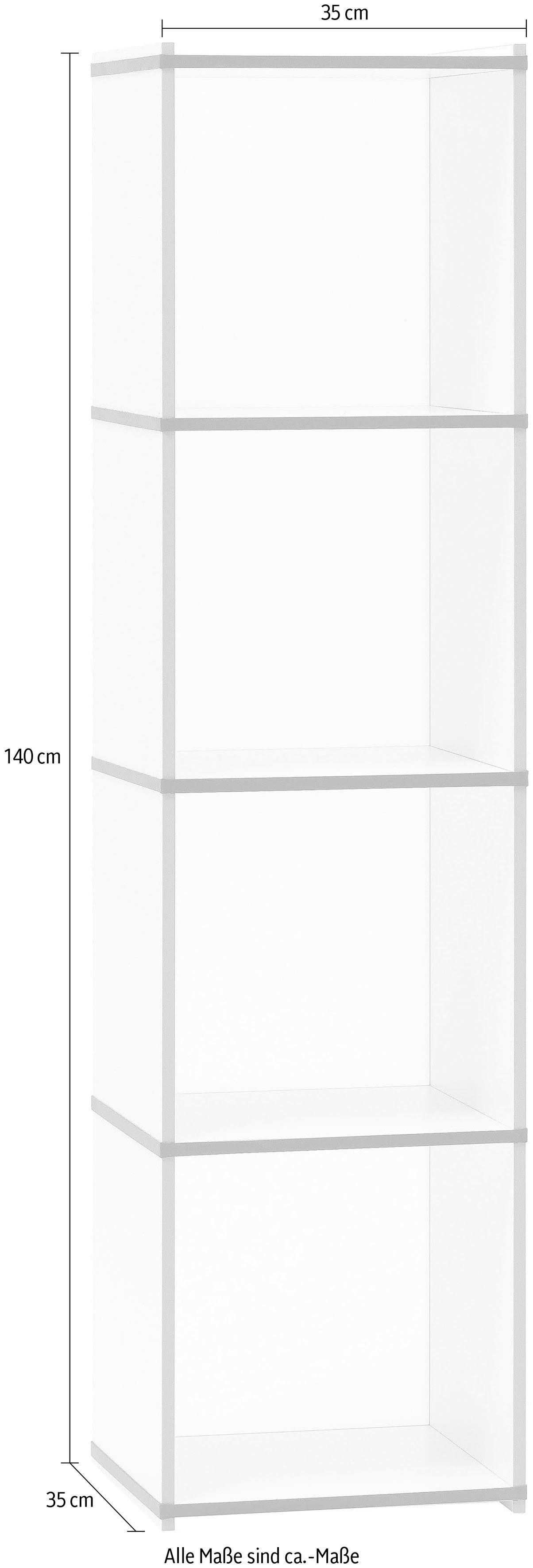 Breite/Höhe: aktenpack, weiß Aktenregal cm Tojo 35/140