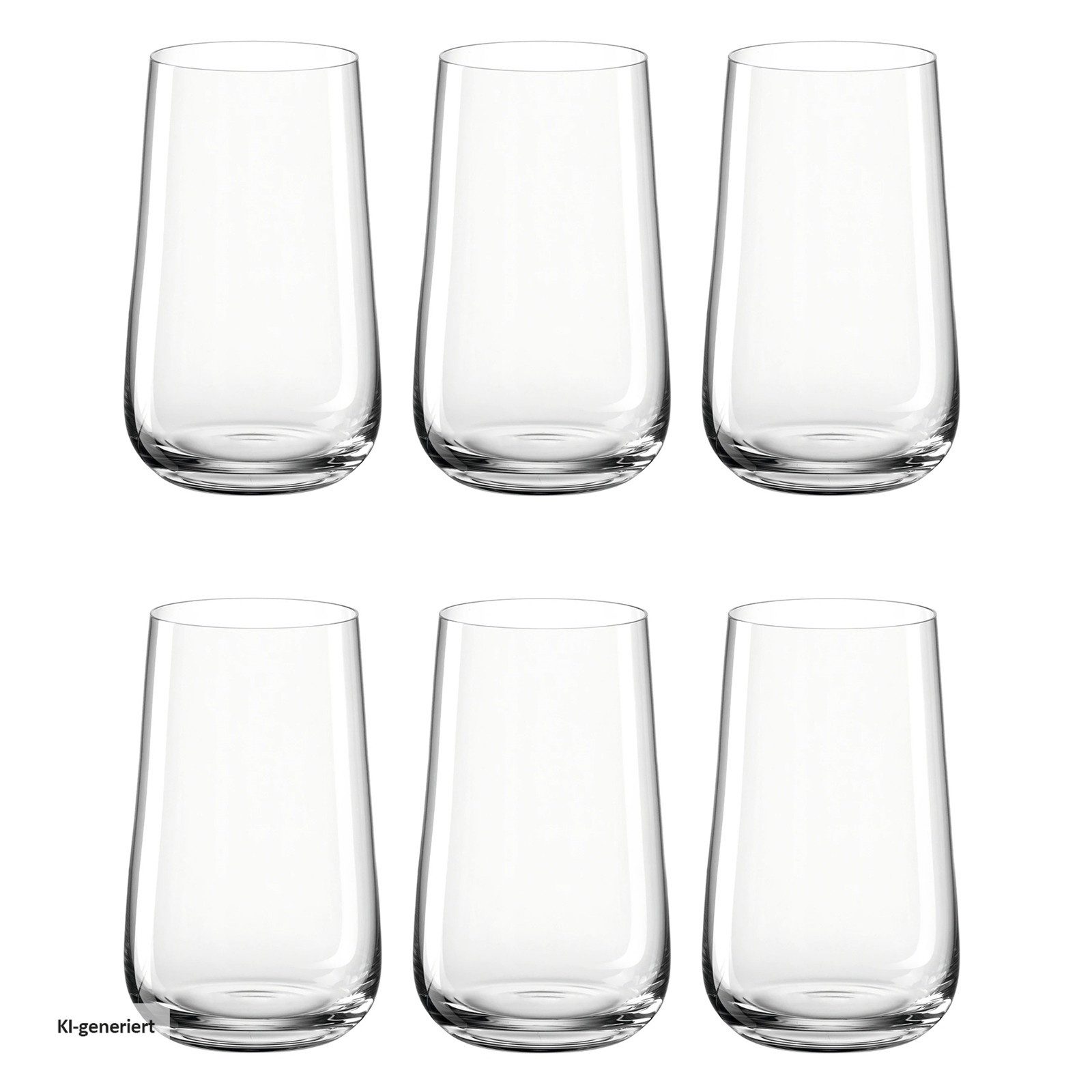 LEONARDO Longdrinkglas Longdrinkgläser 6er Set 530 ml Brunelli, 6-tlg., Glas