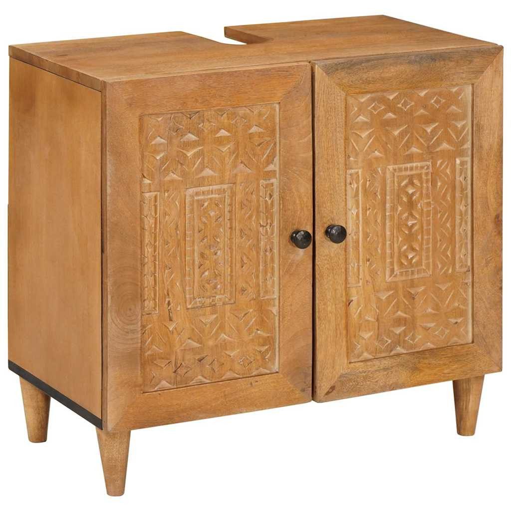 vidaXL Badezimmer-Set Badezimmer Schrank Wandmontiert Hellbraun günstig online kaufen