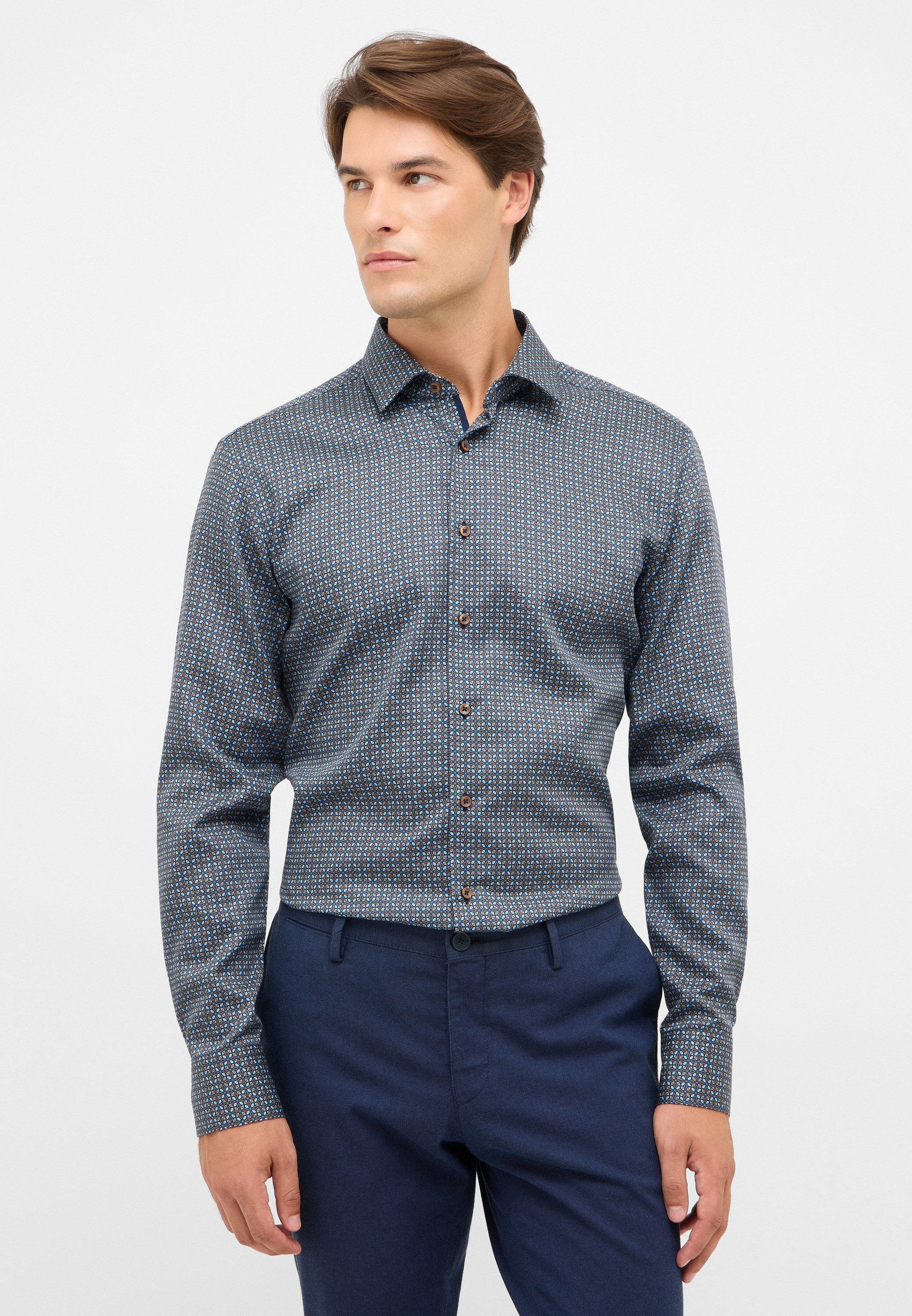 Eterna Langarmhemd SLIM FIT NON IRON (bügelfrei)