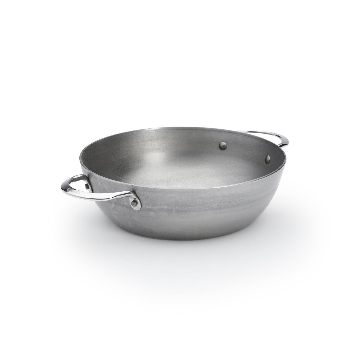 de Buyer Bratpfanne Mineral B, tiefe Bauernpfanne 24 cm - Eisen mit Bienenwachsbeschichtung -