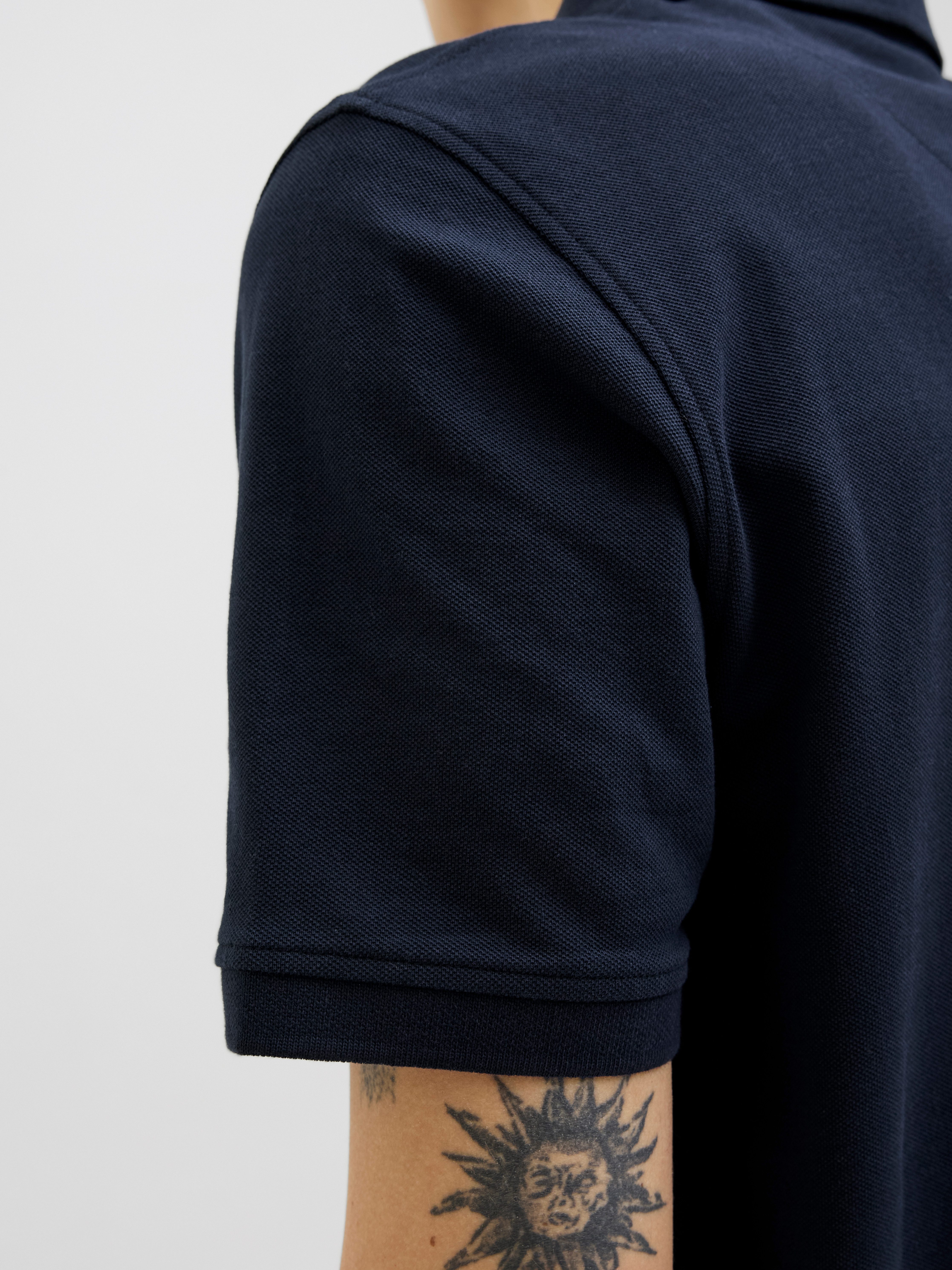 Jack & Jones Poloshirt JJEPAULOS POLO SS NOOS Baumwolle, slim fit