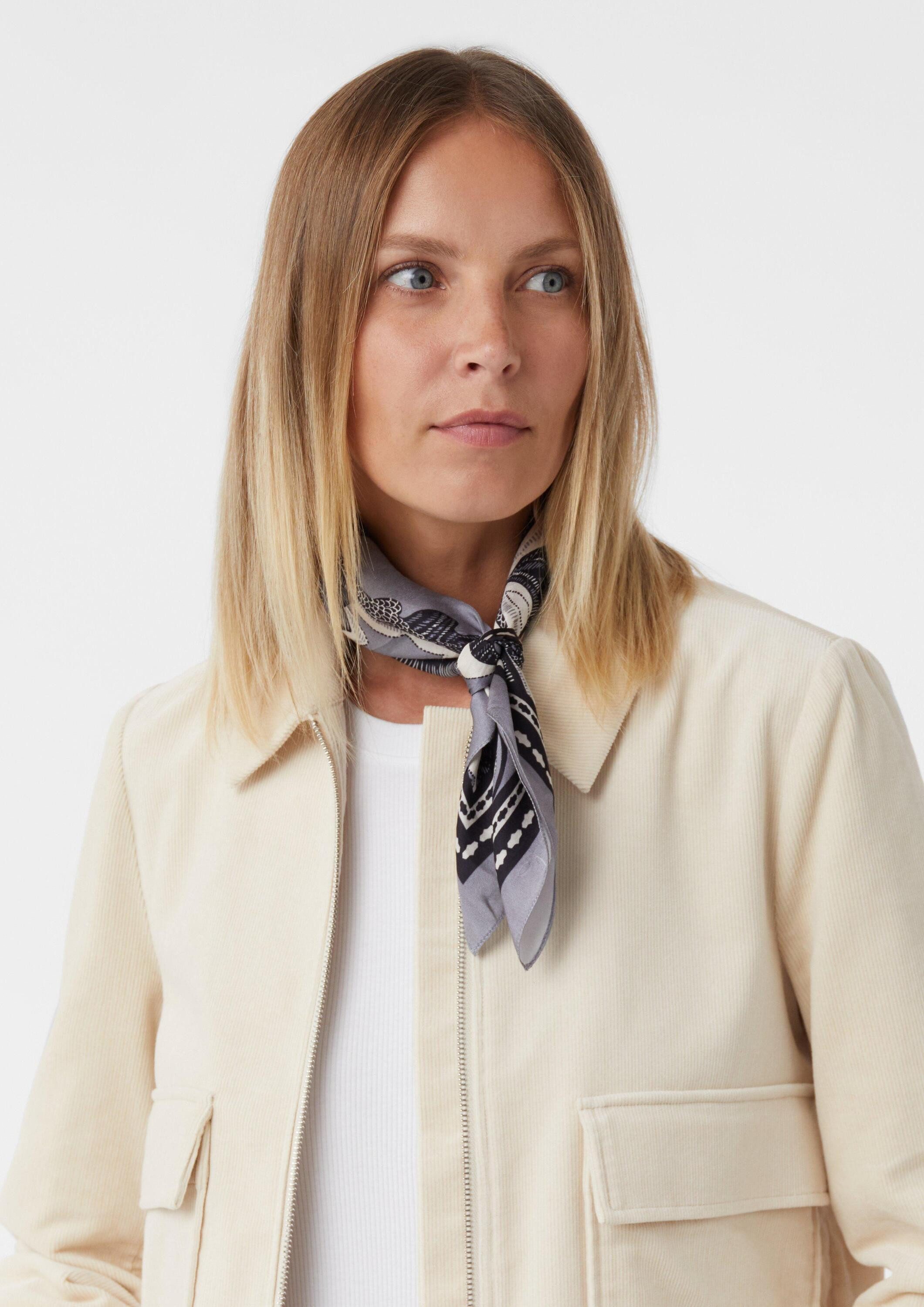 comma Schal Tuch, Floral gemustertes Seidentuch günstig online kaufen