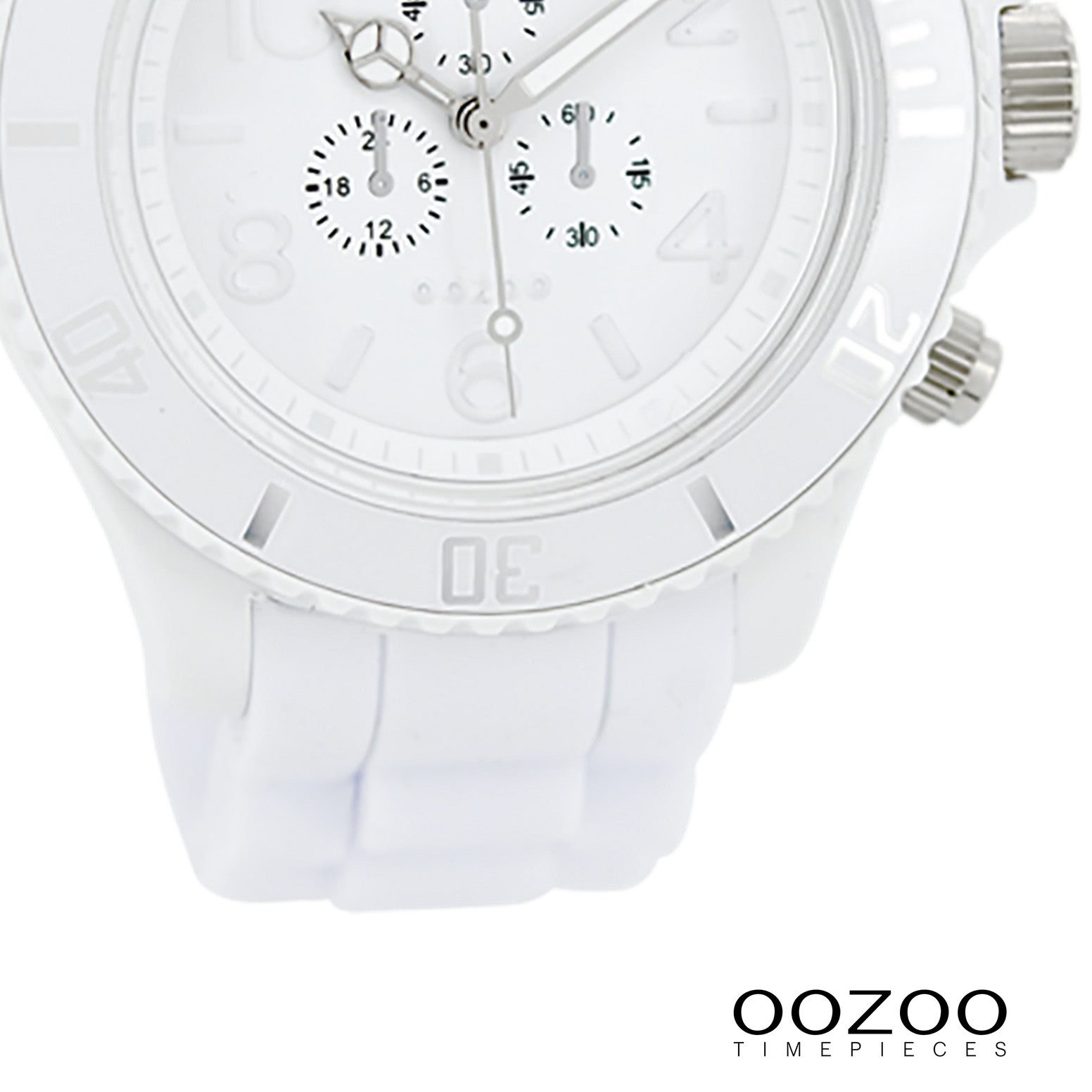 OOZOO Quarzuhr Oozoo Unisex Armbanduhr Vintage Series, (Analoguhr), Damen, Herrenuhr rund, groß (ca. 43mm) Silikonarmband, Fashion-Style