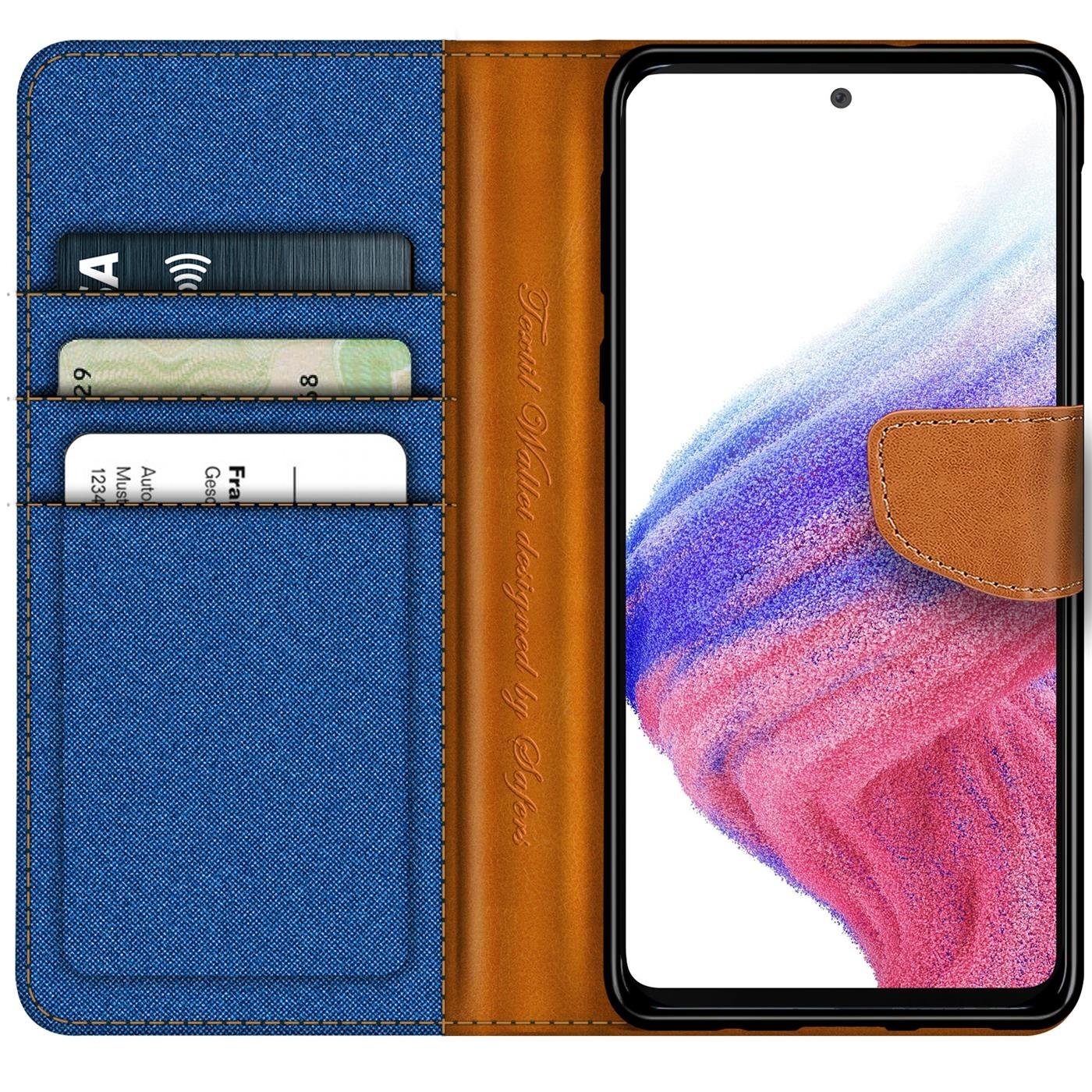 CoolGadget Handyhülle Flip Case Wallet Cover Book Tasche für Samsung Galaxy A53 5G 6,5 Zoll, Handy Tasche mit Kartenfach Book Schutzhülle – Bild 2 von 5