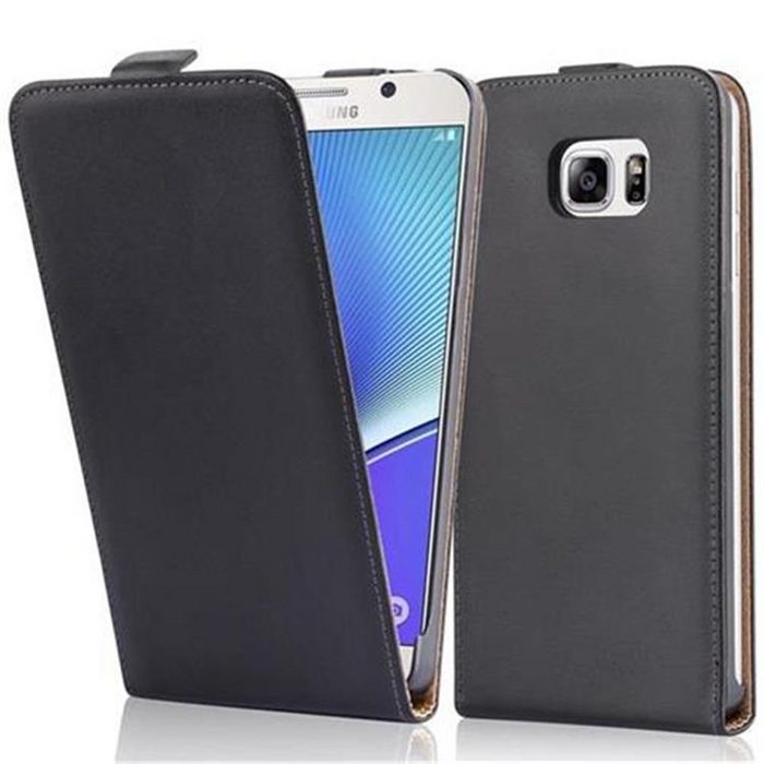 Cadorabo Handyhülle Flip Glatt Samsung Galaxy NOTE 5 Klappbare Handy Schutzhülle - Hülle - mit Magnetverschluss
